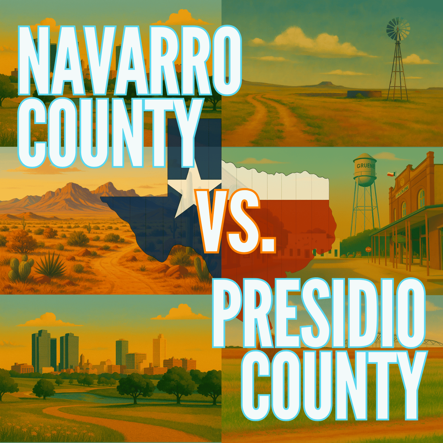 Navarro County vs. Presidio County