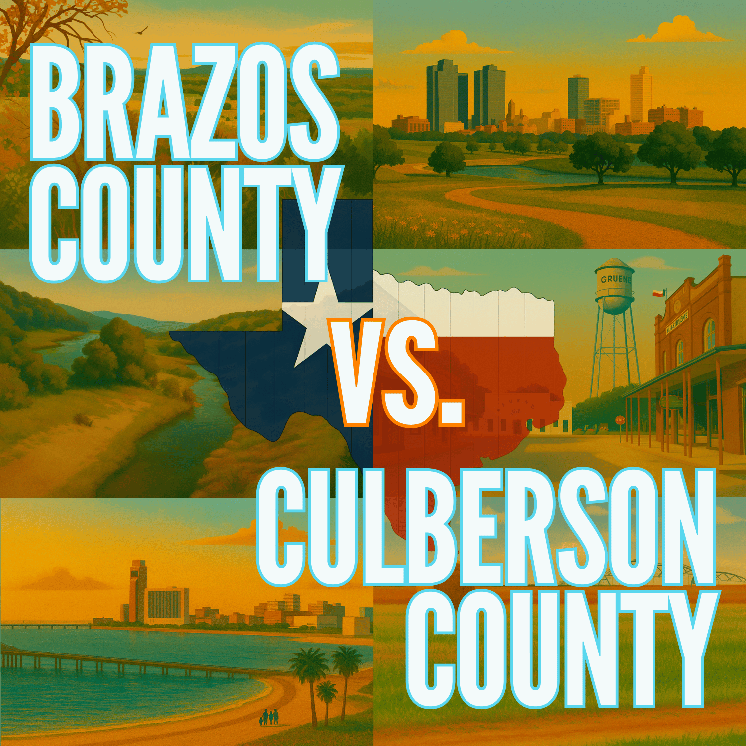 Brazos County vs. Culberson County