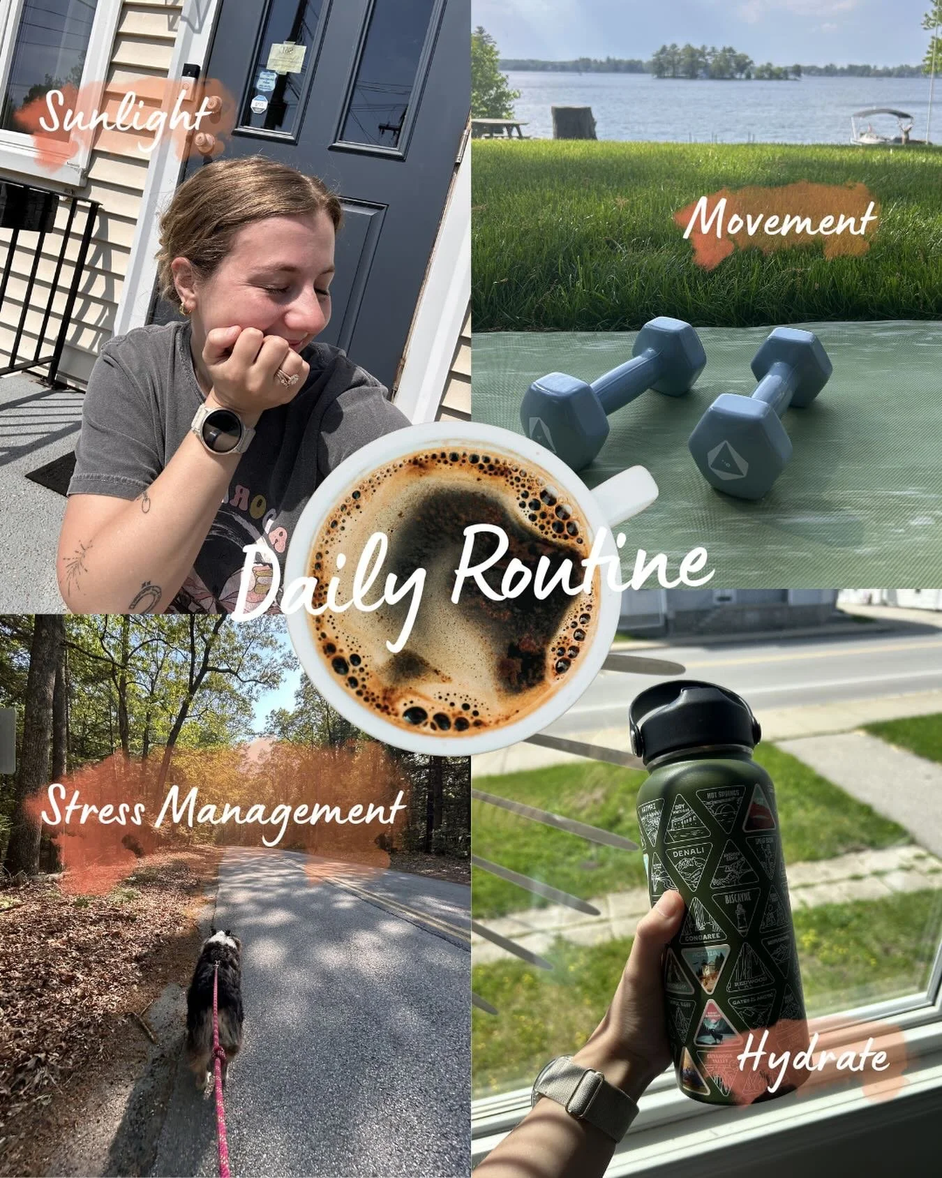 My daily non-negotiables for my mental and physical health 🧡