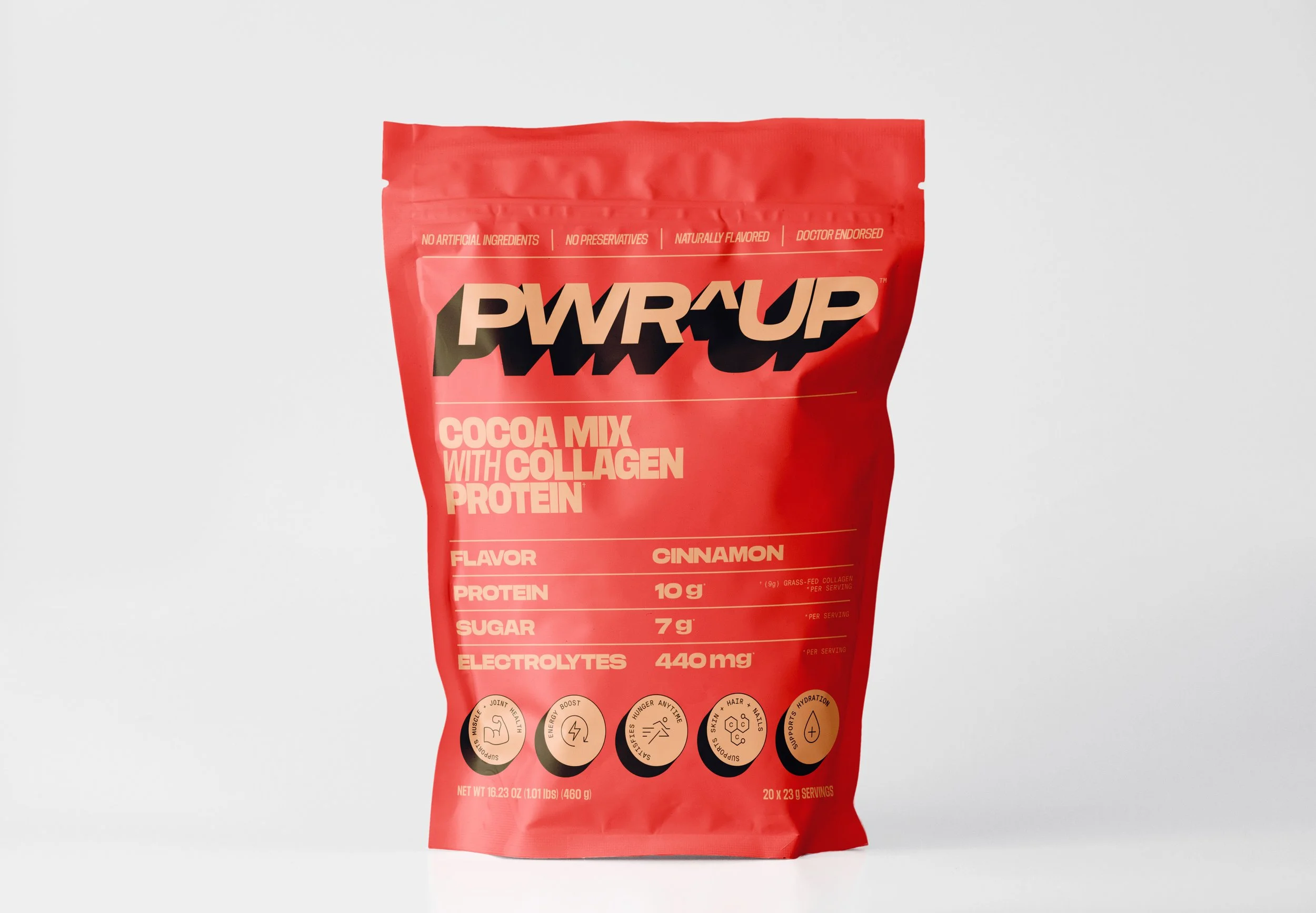 CINNAMON-FLAVORED COCOA MIX WITH COLLAGEN PROTEIN 16.23 OZ (20 SERVINGS)