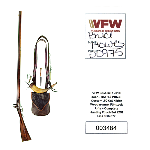 Congratulations to Bruce Howe the winner of our rifle and complete bag set. 