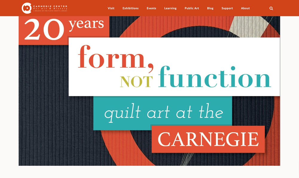 Mandarin Swirl quilt by Kelly Spell on the Carnegie Center website