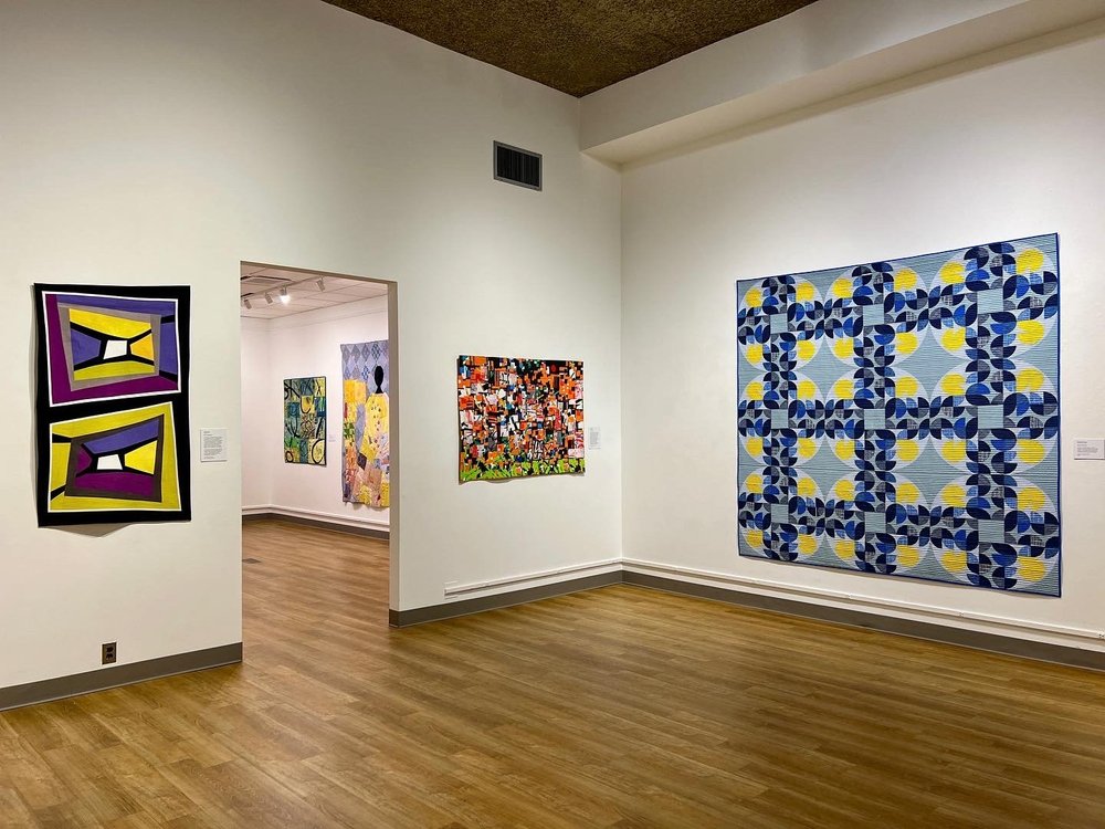Quilts by Kate Stiassni, Jette Clover, Imani Russell, Susie Monday, and Daisy Aschehoug.
