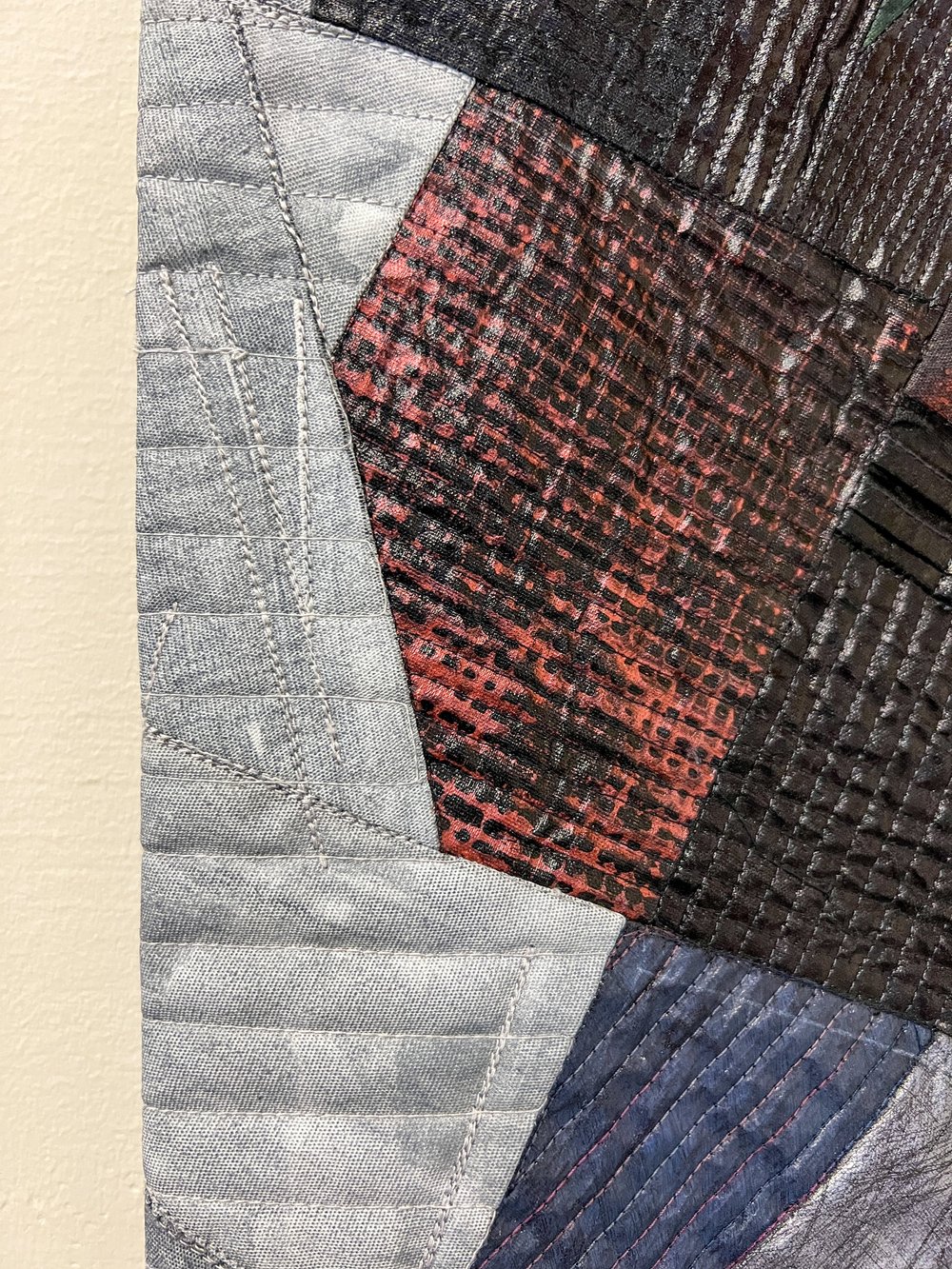 Indigo Composition No. 20 / Stroke, detail, by Judy Kirpich