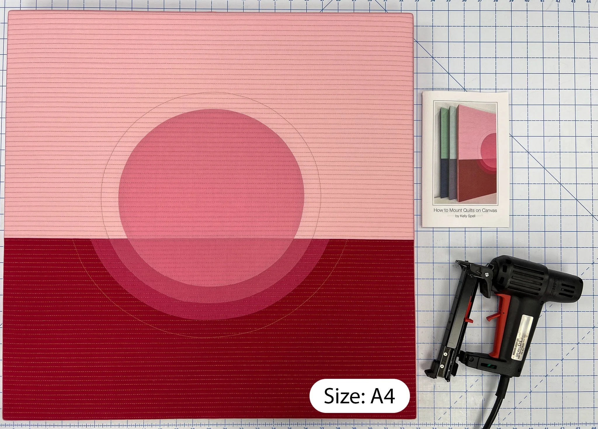 How to Mount Quilts on Canvas Instruction Manual - PDF Download (A4)