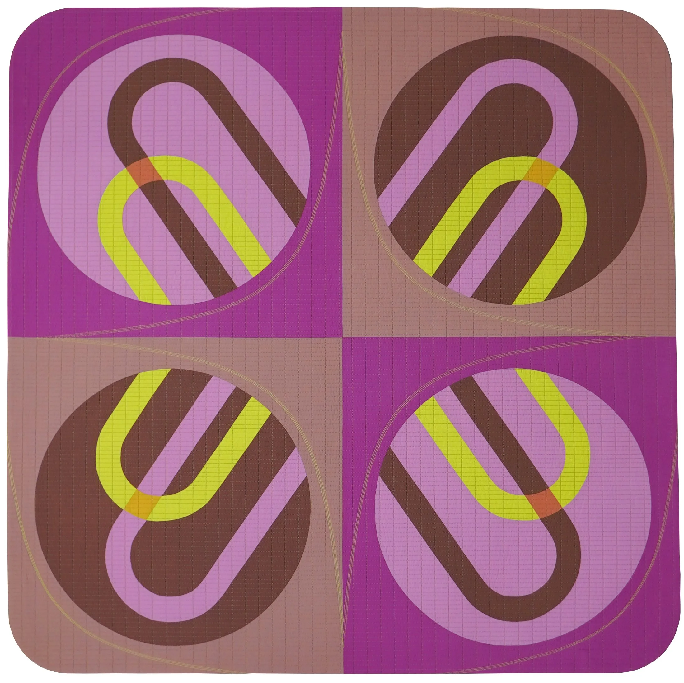 Paper Clips, 2025, 47" x 47"