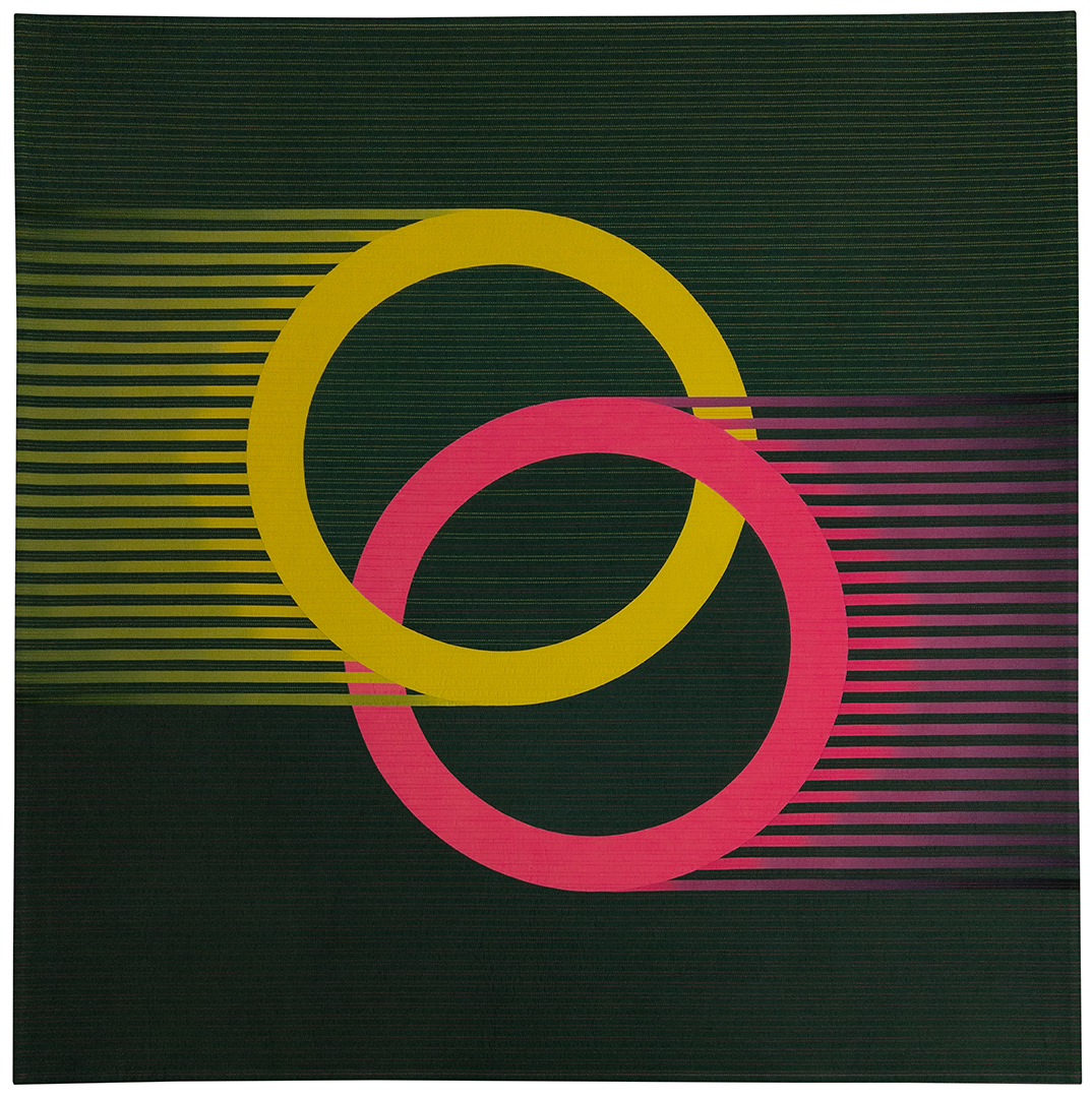 Racing Stripes, 2025, 52" x 52"