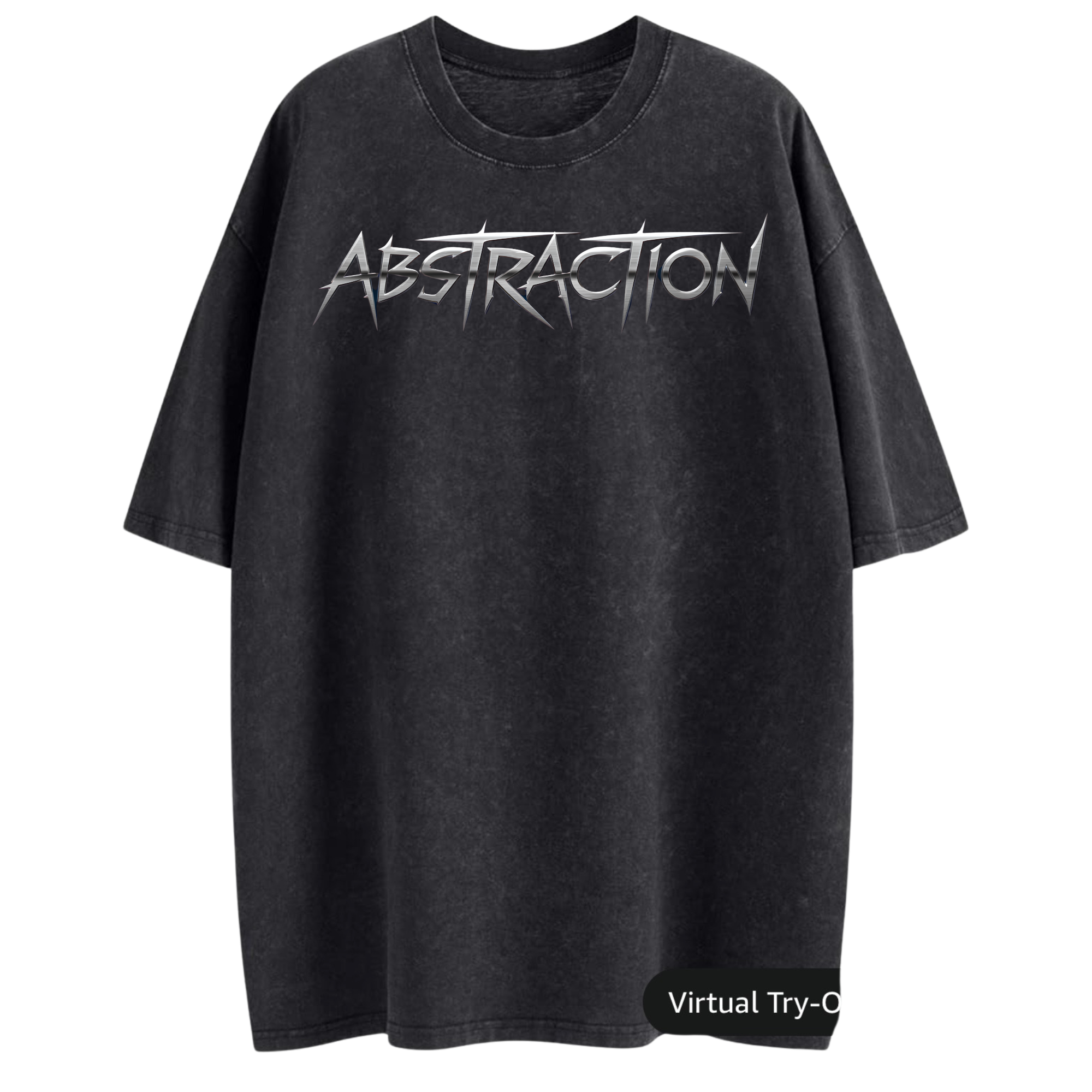 Abstraction Vintage Wash Oversized Tee