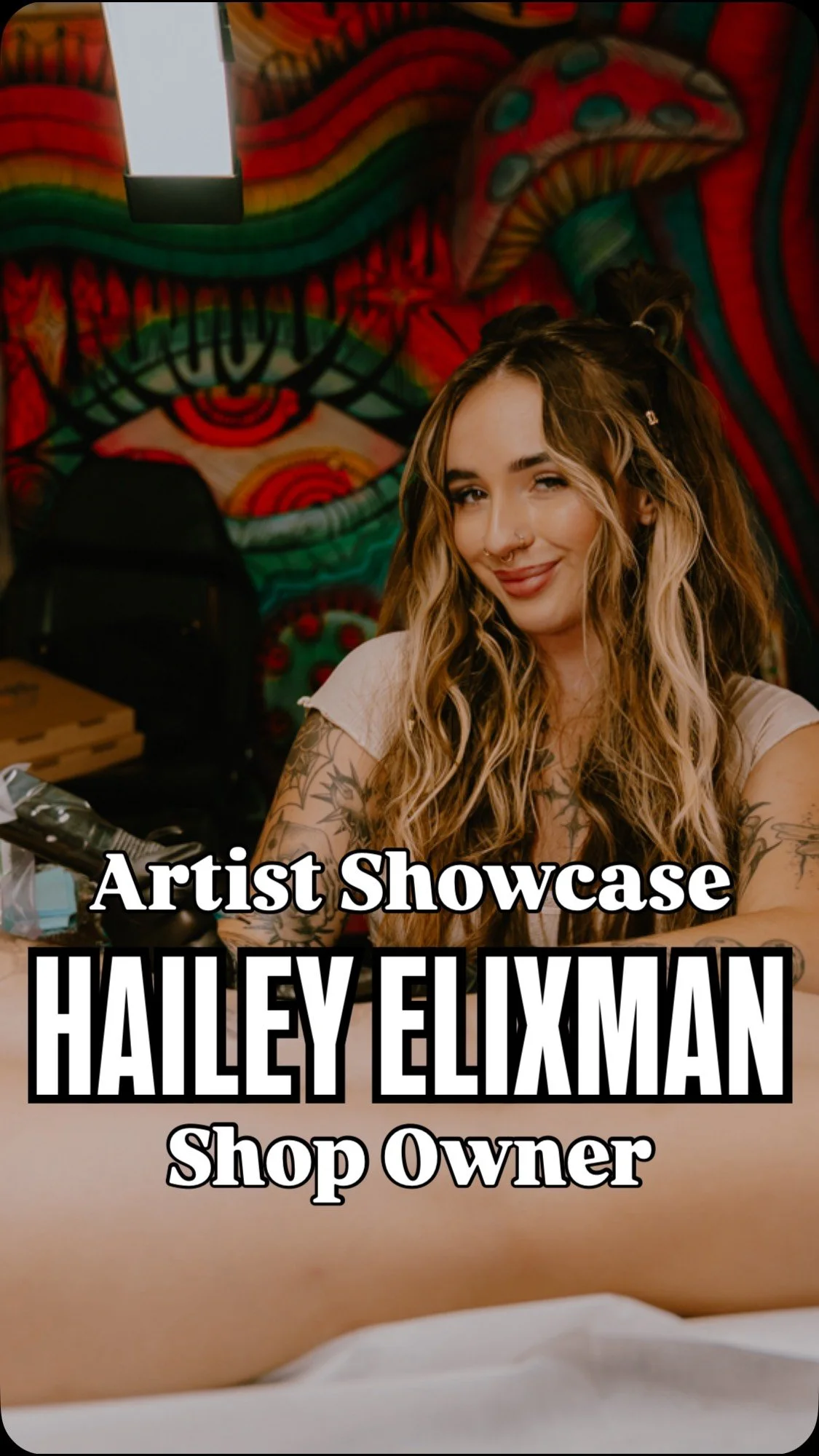 Artist Showcase @aura222tattoos Auralite Art Collective’s Shop Owner - Hailey created Auralite Art Collective to share her passion for fine art and psychology, where she gets to blend the two and build a nurturing community, as well as help oth