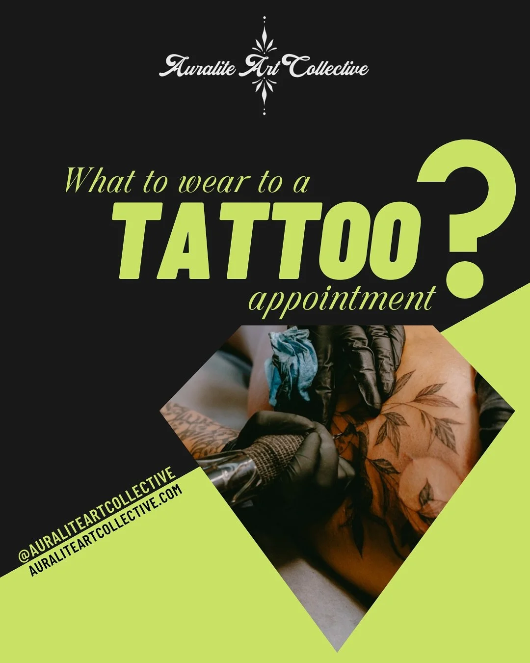 We love to assist you in having the best possible experience when you come in for your tattoo, and wearing the correct clothing to your appointment will make for a more comfortable experience - and your artist will appreciate it!
Ready to get schedu