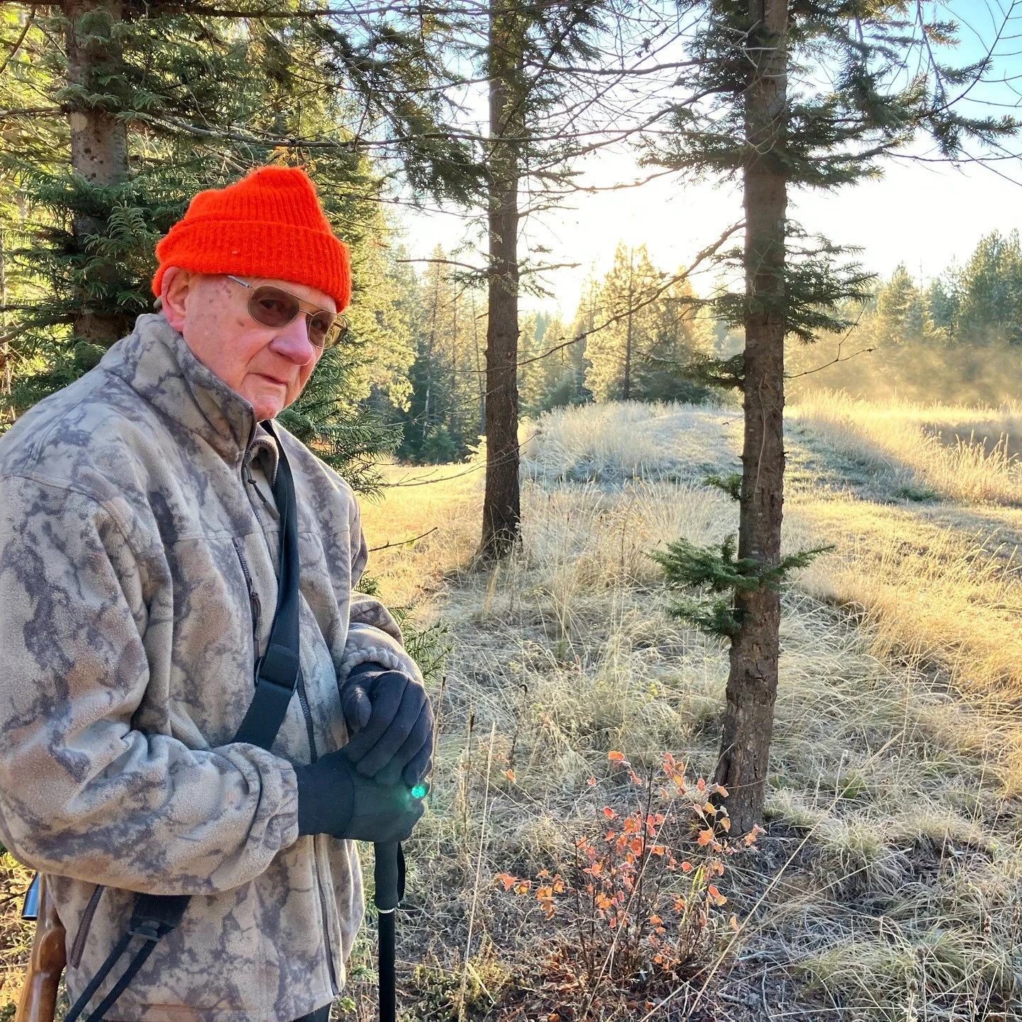 Not to many people are lucky enough to #hunt #elk with their dads -- when their dads are 90 years old. We've shared #idaho dawns after elk over nearly 50 years, since I was about 10. This morning we could hear elk, we could smell elk, but ... no luck