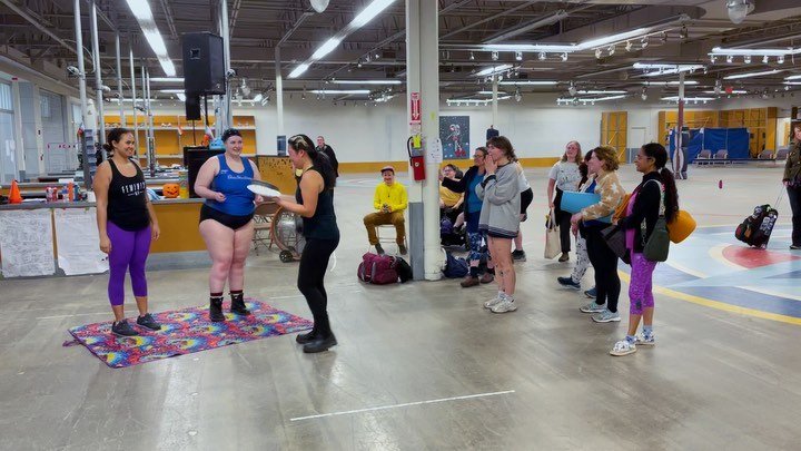 We sure know how to celebrate Pi Day!! 🥧🥧🥧Trainers Gran&rsquo; Slam 💜and Auntie Biotic💙 let one of the new skaters pie them last night in honor of the math holiday!

#piday #PiDay #pie #ilwr #ithacarollerderby #ithaca #ithacany #flx #rollerderby