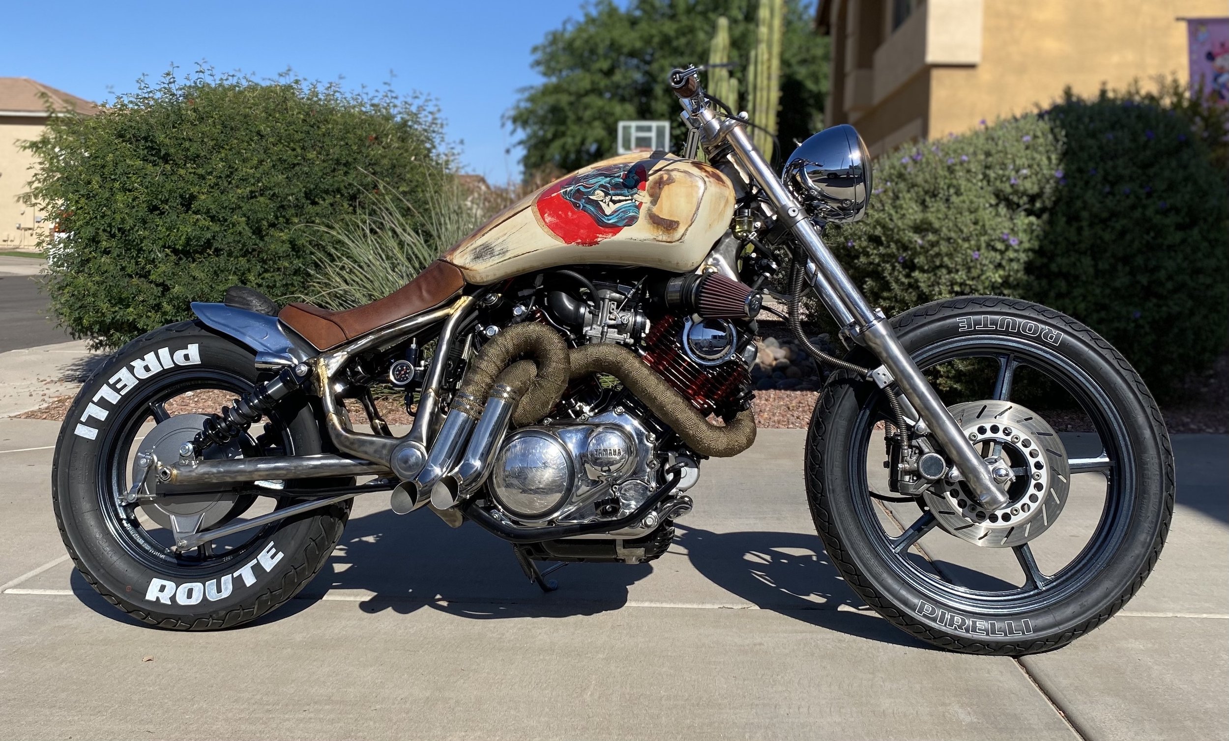 1994 Yamaha XV750 called Akuma 悪魔.