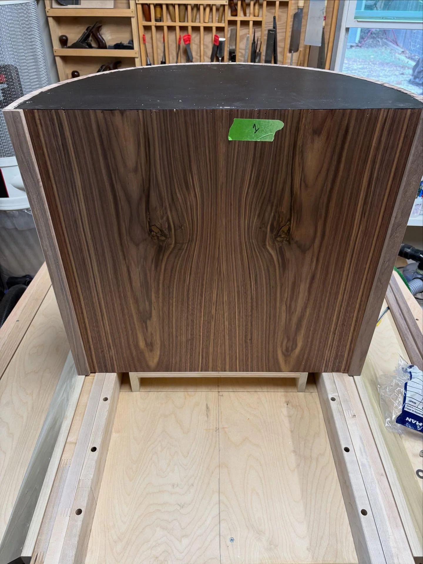 It may not look like very much, but when you successfully attach the top of a table to the base of without interfering with the functioning of expansion slides, it&rsquo;s an accomplishment. Especially when the base is two hemi cylinders.