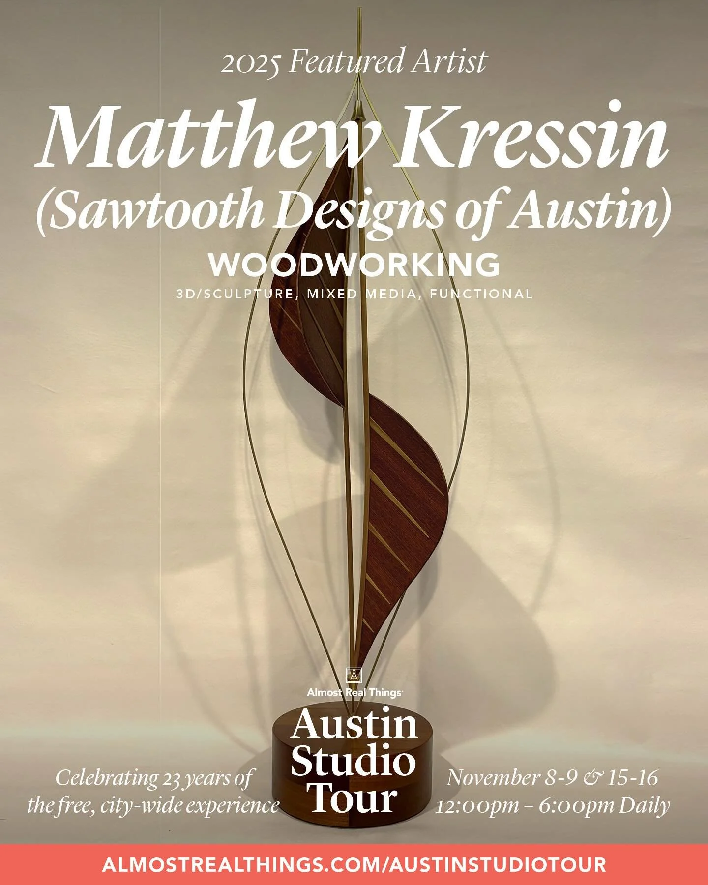 Through the heroic efforts of the local organization, Almost Real Things, the Austin Studio Tour lives on! It&rsquo;s been a number of years since I have participated, but I thought it was especially important to be involved after government funding 
