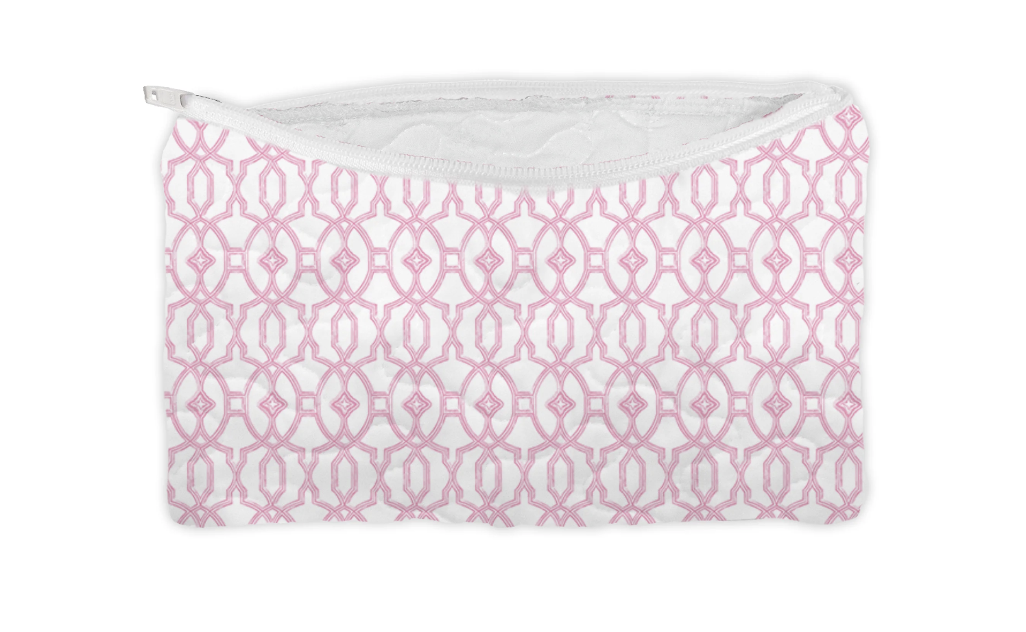 Ida Mae- Cane Lattice Large Makeup Bag