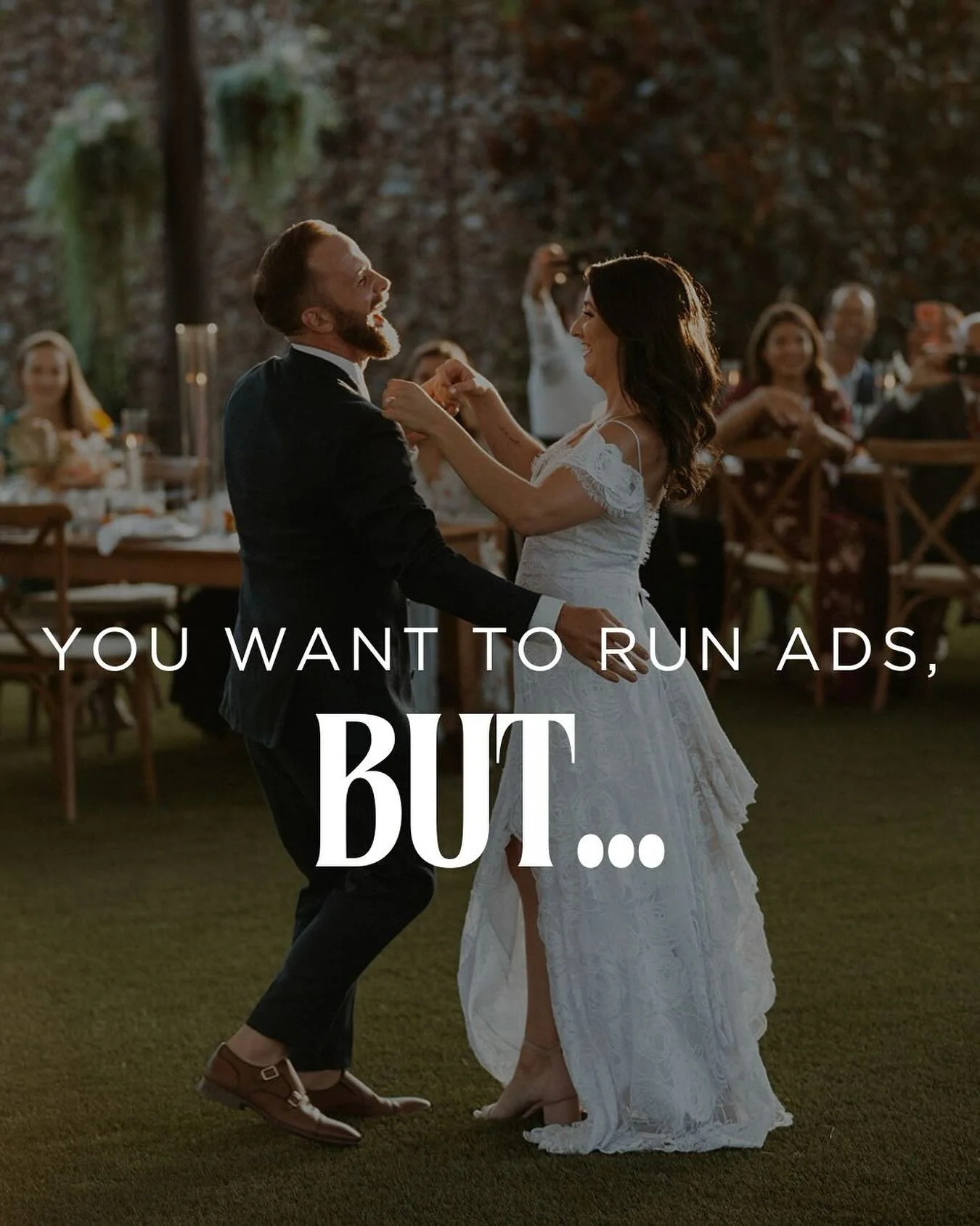 Wedding pros&hellip;I&rsquo;ve been listening.

You want to run Meta ads (because you need more inquiries + bookings like...yesterday).

But a big upfront investment just isn&rsquo;t feasible right now until you get some cash flow going. 😩(Ahh the u