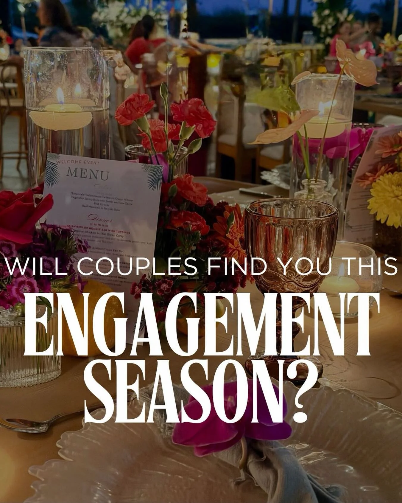 Wedding pros&hellip;.this is it!!! Engagement season begins THIS WEEK 🤩 

It&rsquo;s the week couples start saving vendors. The week they start reaching out. The week inquiries begin.

The question for you, my friend, is&hellip;

WILL THEY SEE YOU?
