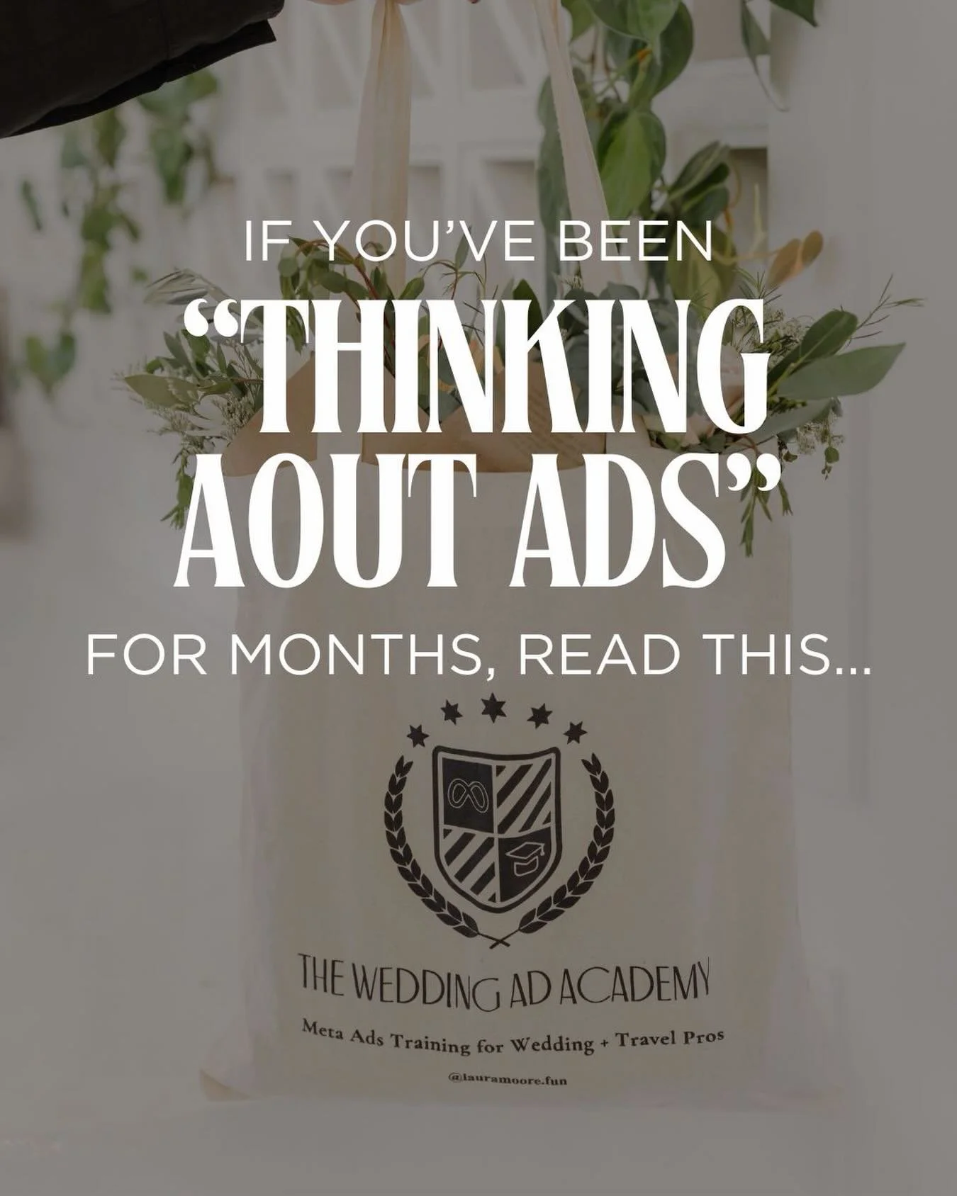 Most wedding pros don&rsquo;t avoid ads because they don&rsquo;t believe in them&hellip;they avoid them because it never feels like the ✨ right time ✨ 

There&rsquo;s always something that feels more important first&hellip;

Tweaking your website, bo