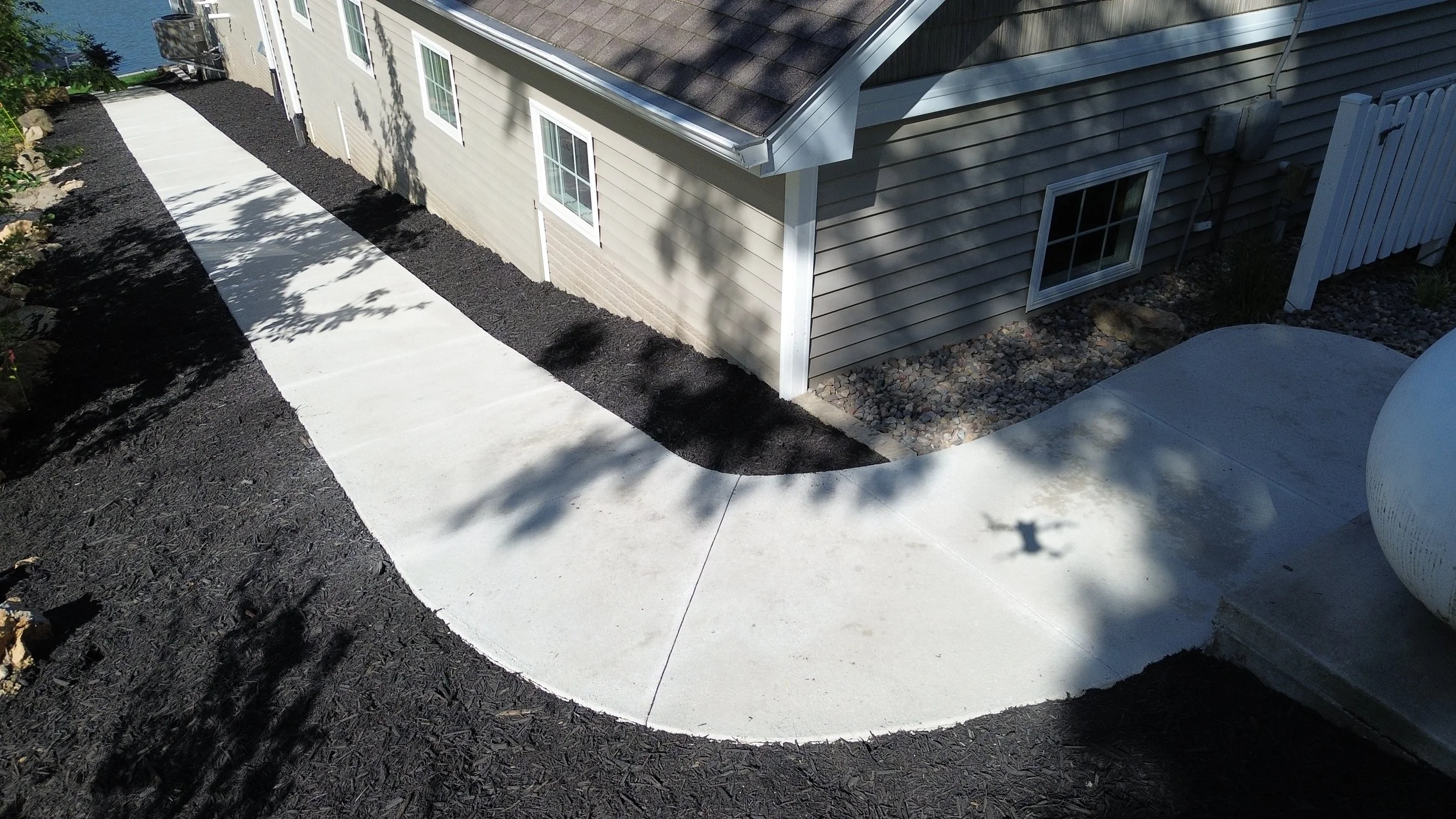 concrete sidewalk installation waukee adel iowa
