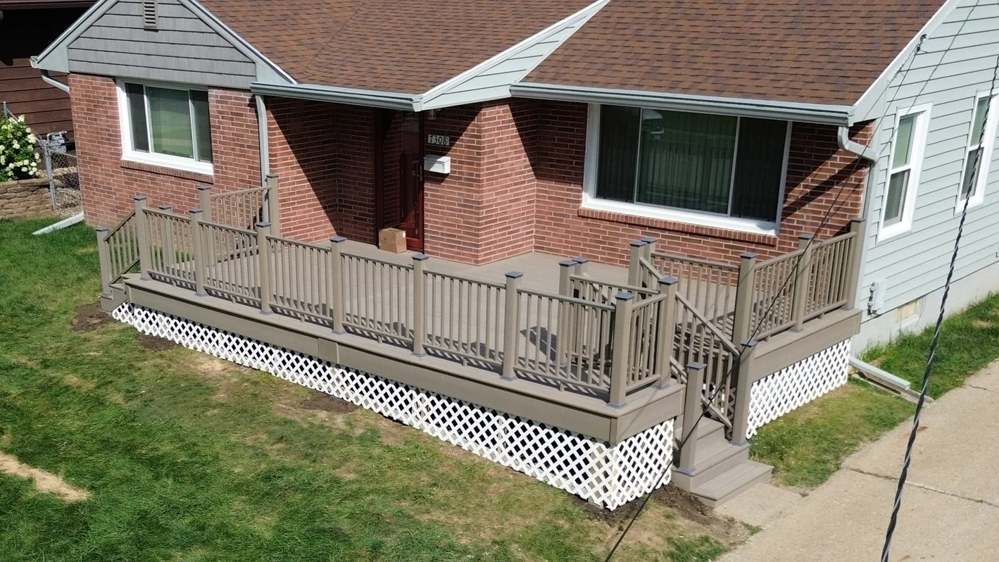 newly built deck in waukee adel iowa