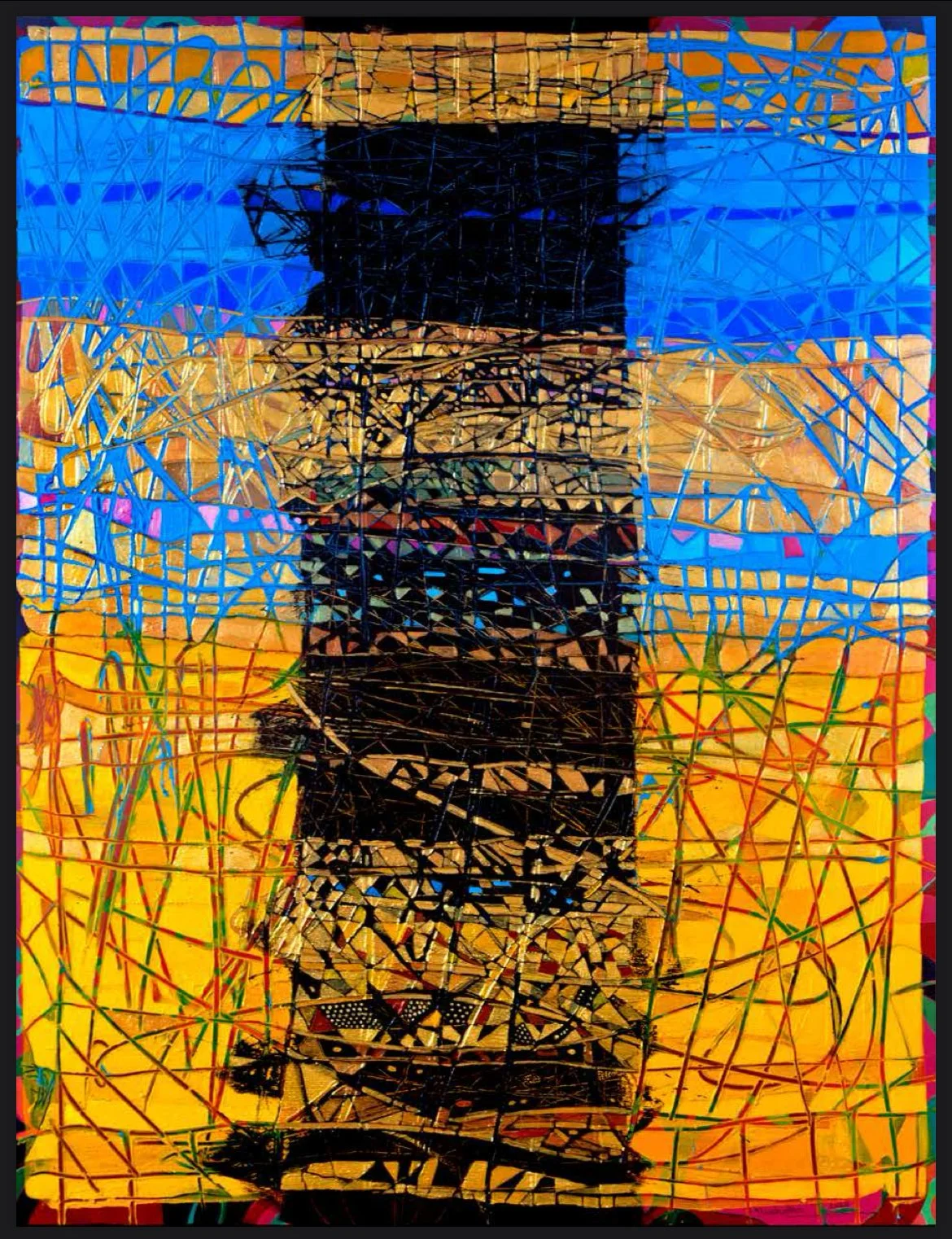 Blue Skies over Golden Wheat Fields. 2023