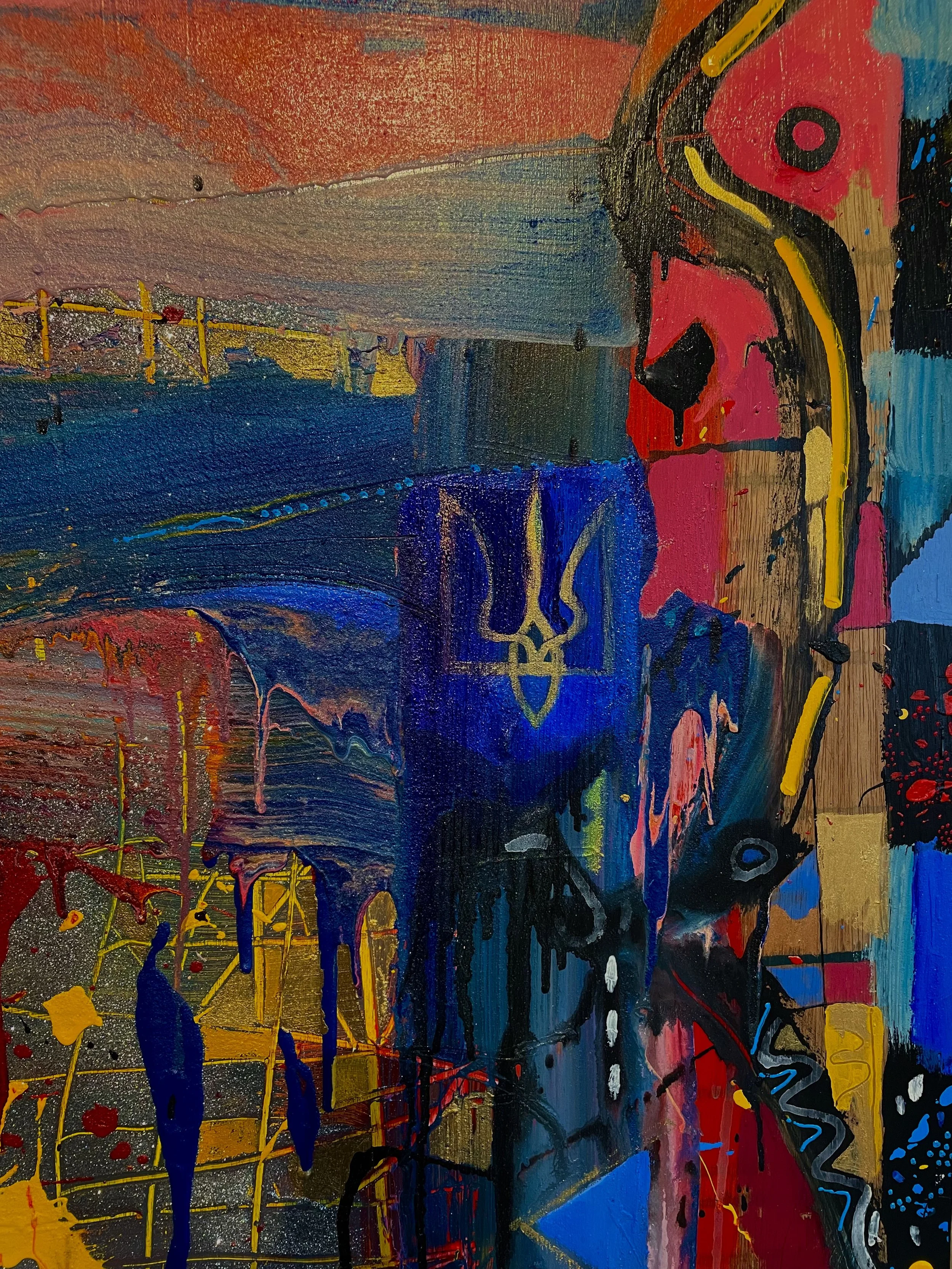 Blue Tomb Stones (close up). 2023