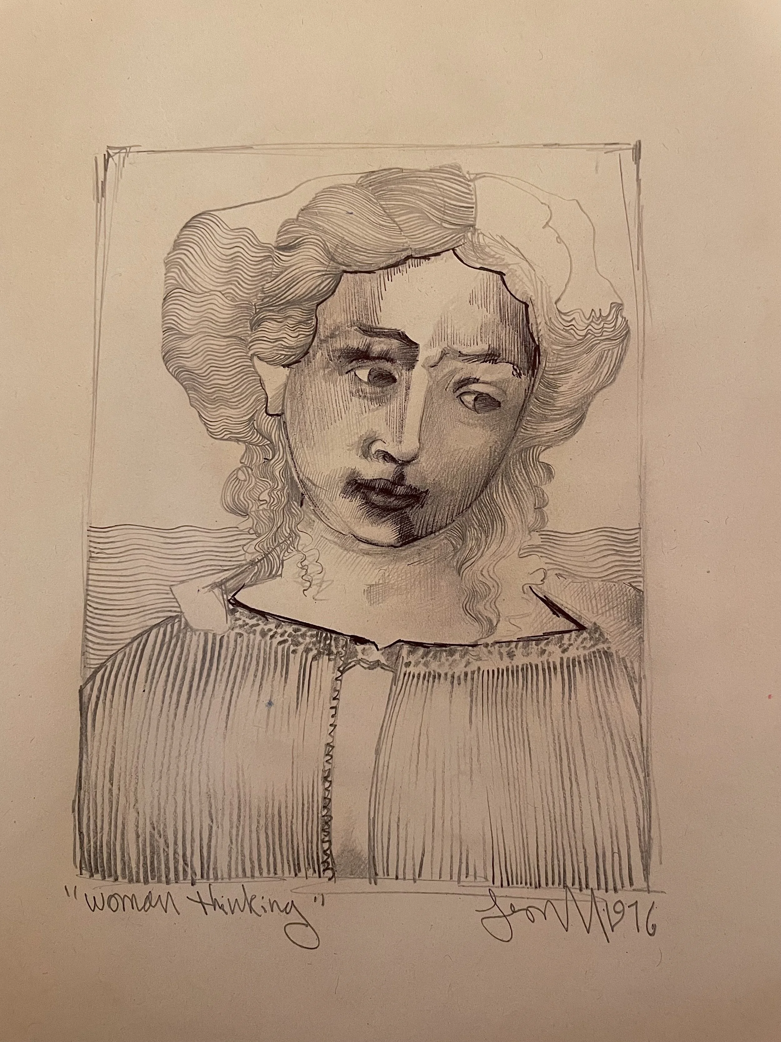 Woman thinking. 1997