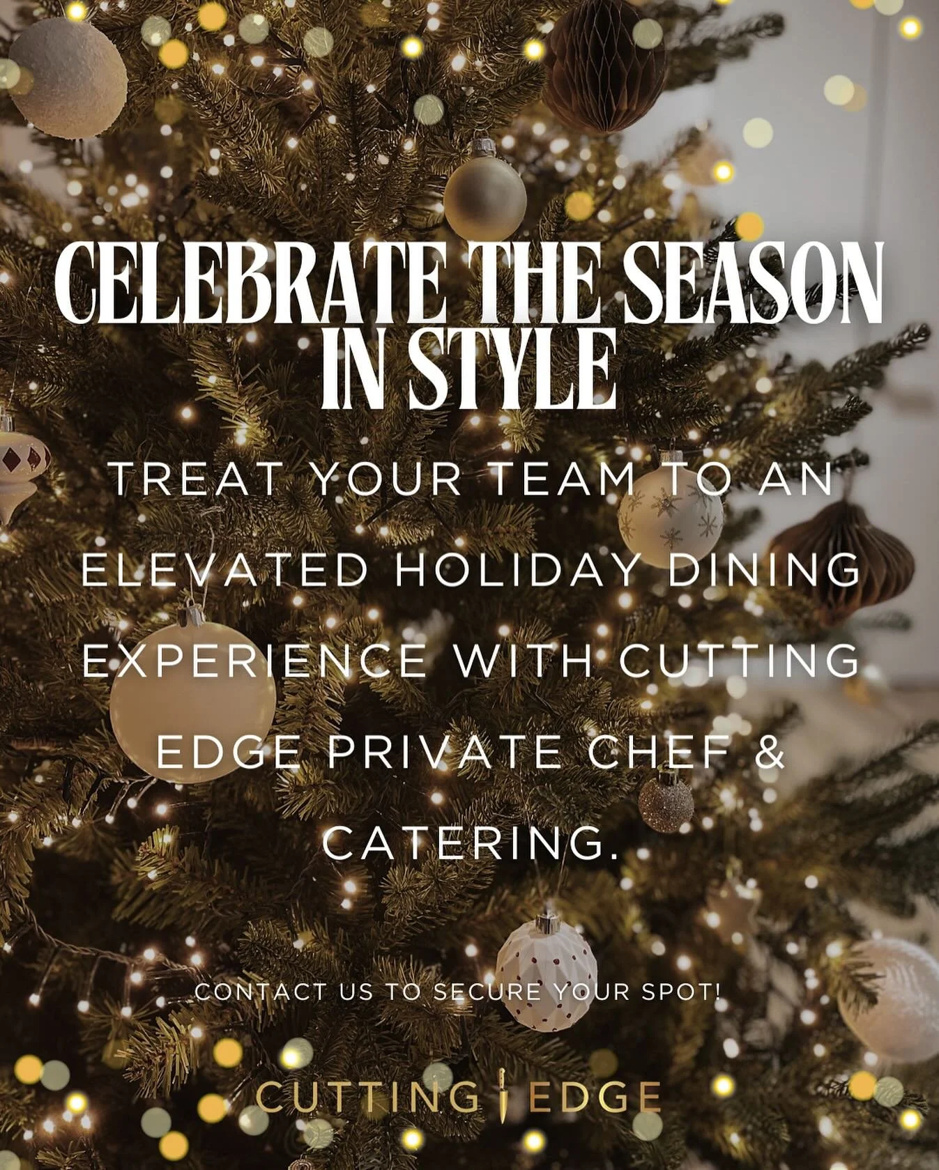 Take your corporate Christmas party to the next level with Cutting Edge Private Chef &amp; Catering! 🍴
From bold, seasonal flavors to seamless service, we bring the restaurant experience directly to your celebration. Think passed apps, festive bites