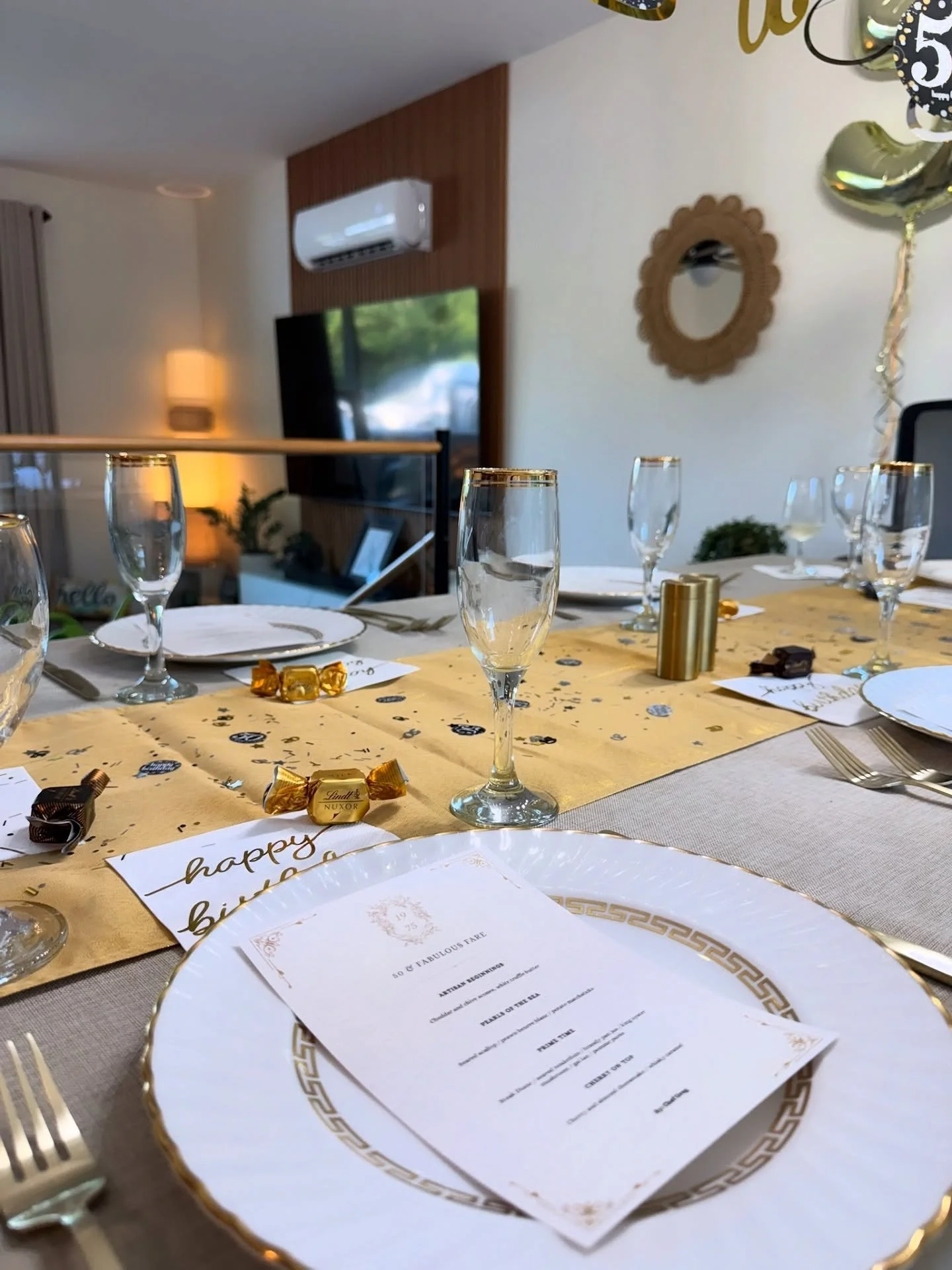 We really love a good surprise.  Julie never saw this 50th celebration coming!! 🎂 The prosecco was flowing 🥂 and the steaks were sizzling🔥 an unforgettable night with even better company.  #chefforhire #privatechef #surprisebirthday #halifaxchefs 