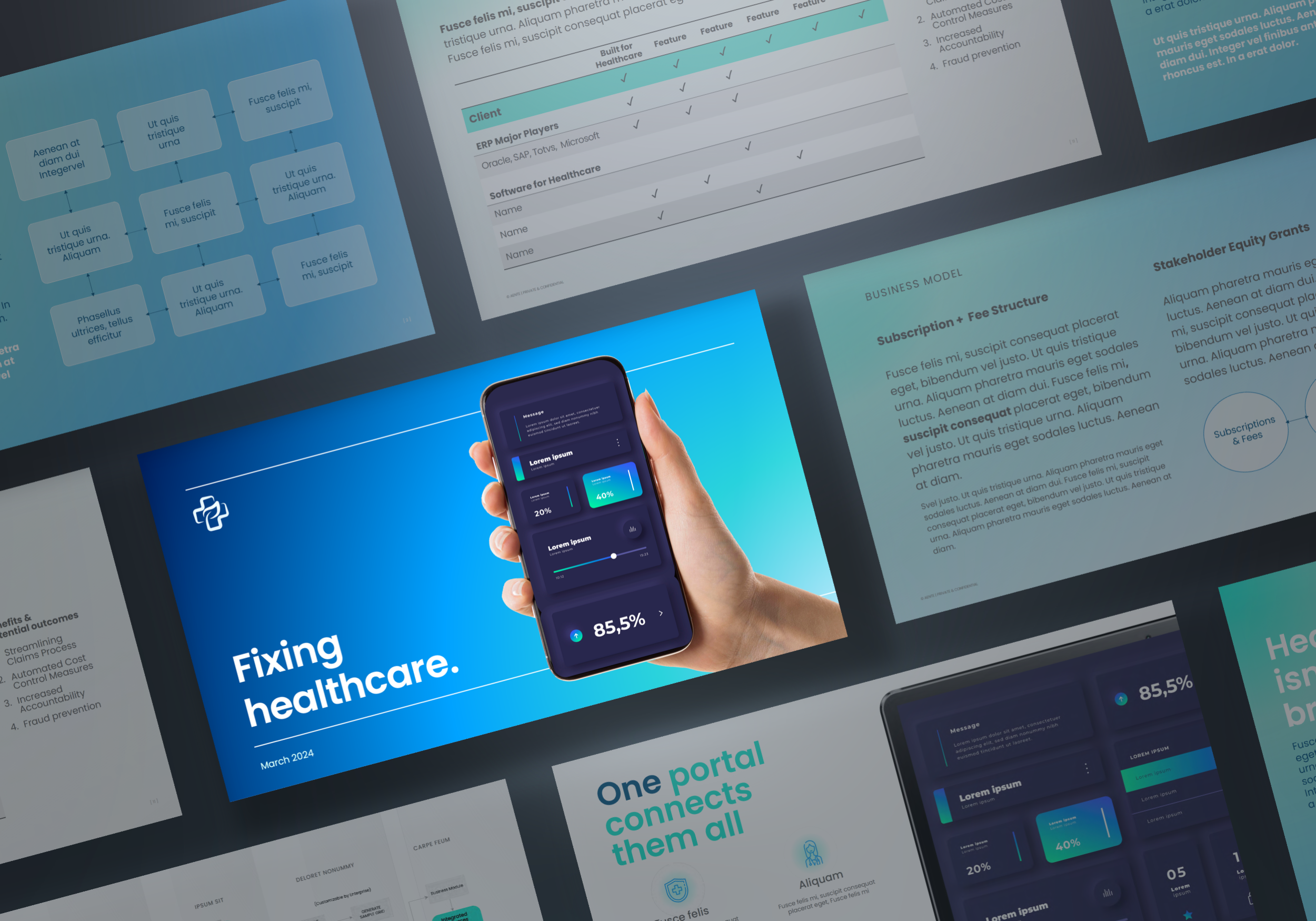 Investor Pitch Deck | AI Healthcare Startup
