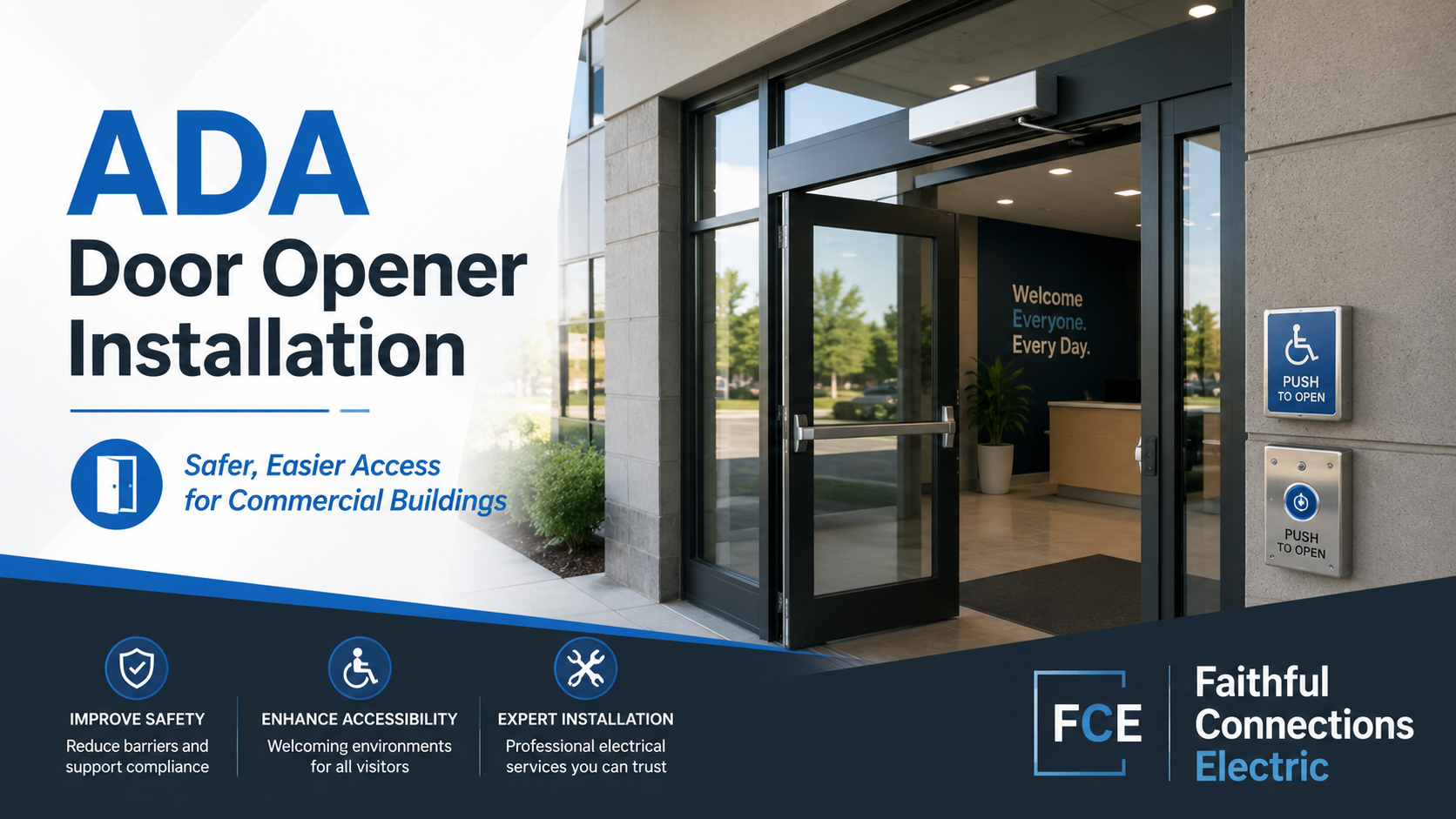 ADA Door Opener Installation for Safer, Easier Access
