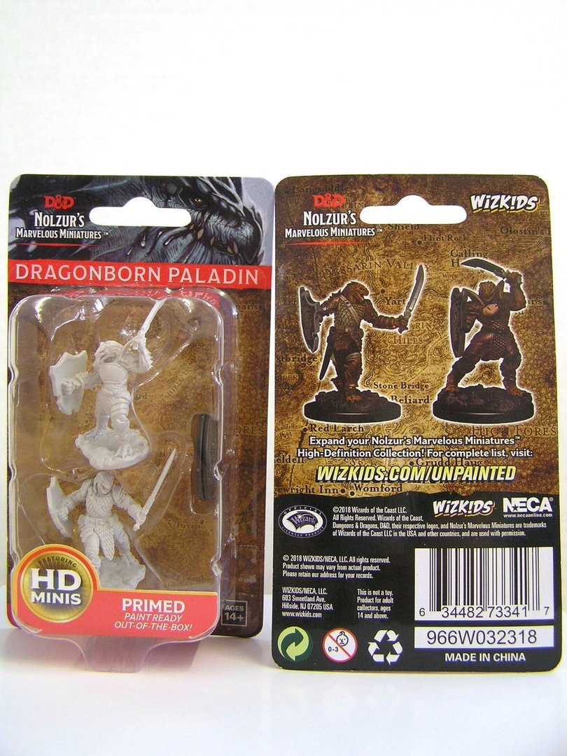 D&D Minis Wave 5 Dragonborn Female Paladin