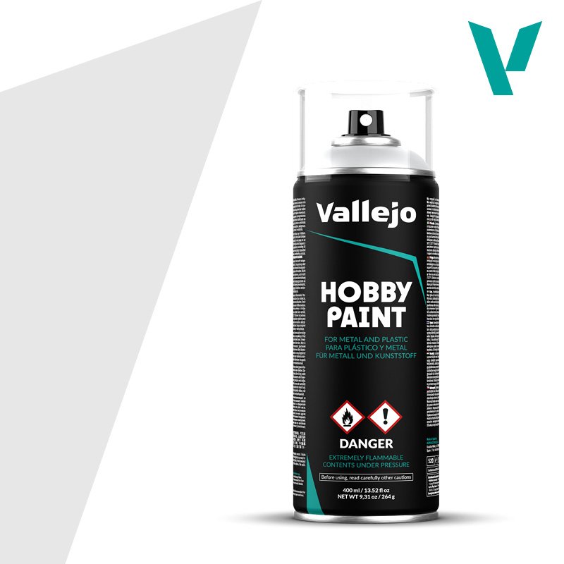 Vallejo Primer: Basic Color Grey Primer 400ml