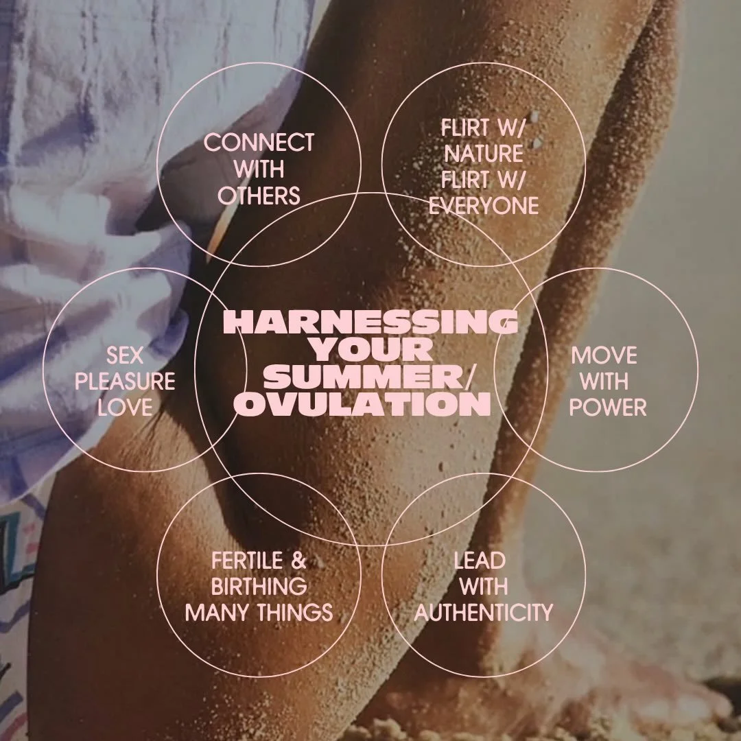 In Her Season 🌸is a cycle syncing series where each session maps one phase &mdash; menstrual, follicular, ovulatory, luteal &mdash; to a season, an archetype, and what your body is actually doing. The lens is holistic-functional, earth-based, and an