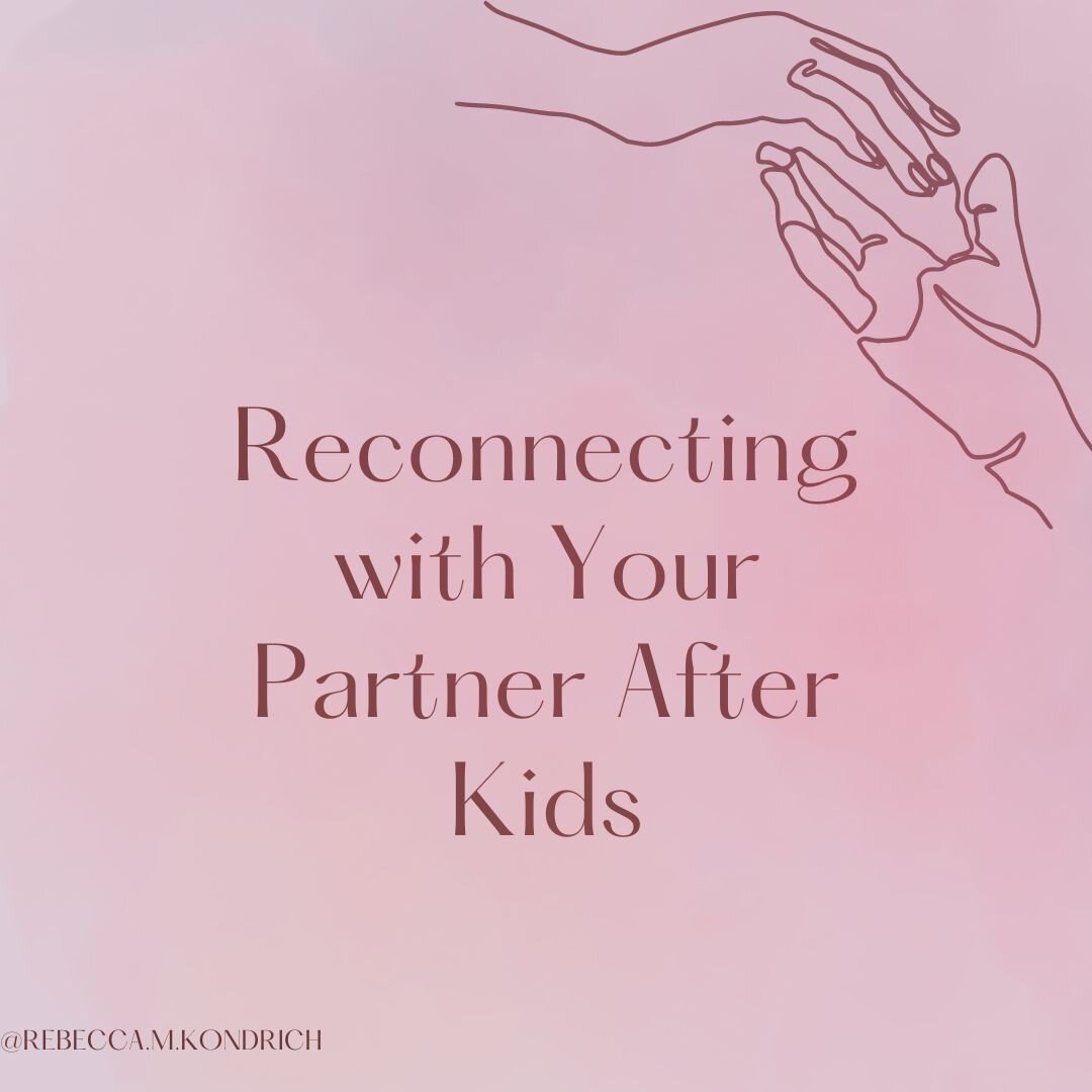 It's important to remember that your relationship with your partner is the foundation of your family. When you feel connected and supported by each other, it benefits everyone, including your children.

Here are a few tips to reignite the spark and r