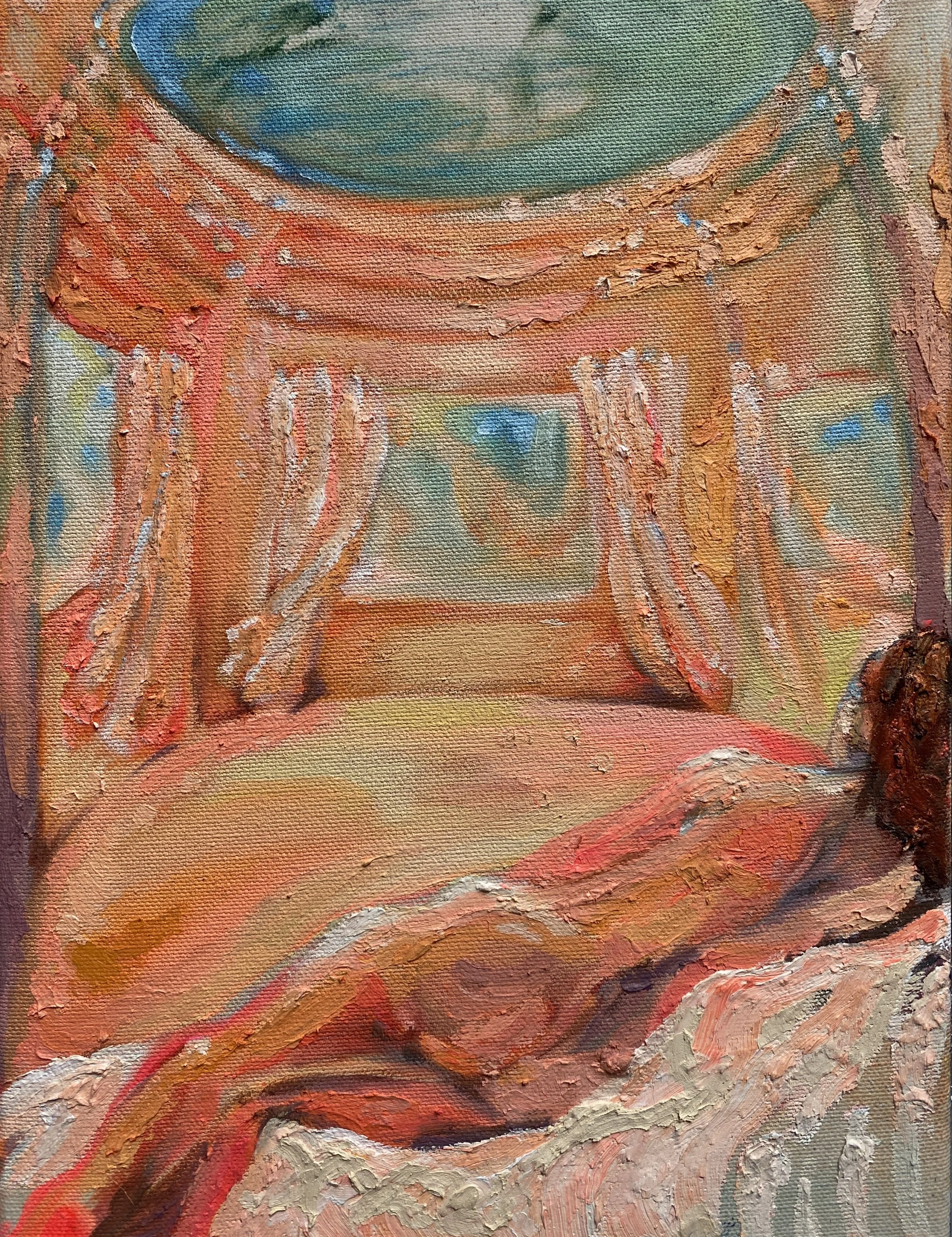 Rêverie III, 9x12, Huile et médium à cire froide sur toile