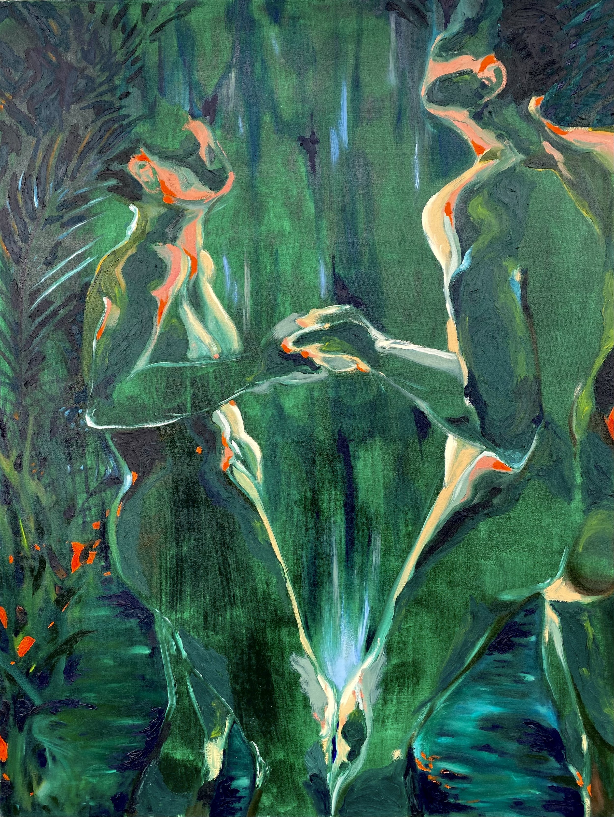 Lotus Eaters, 30x40", Oil on Canvas