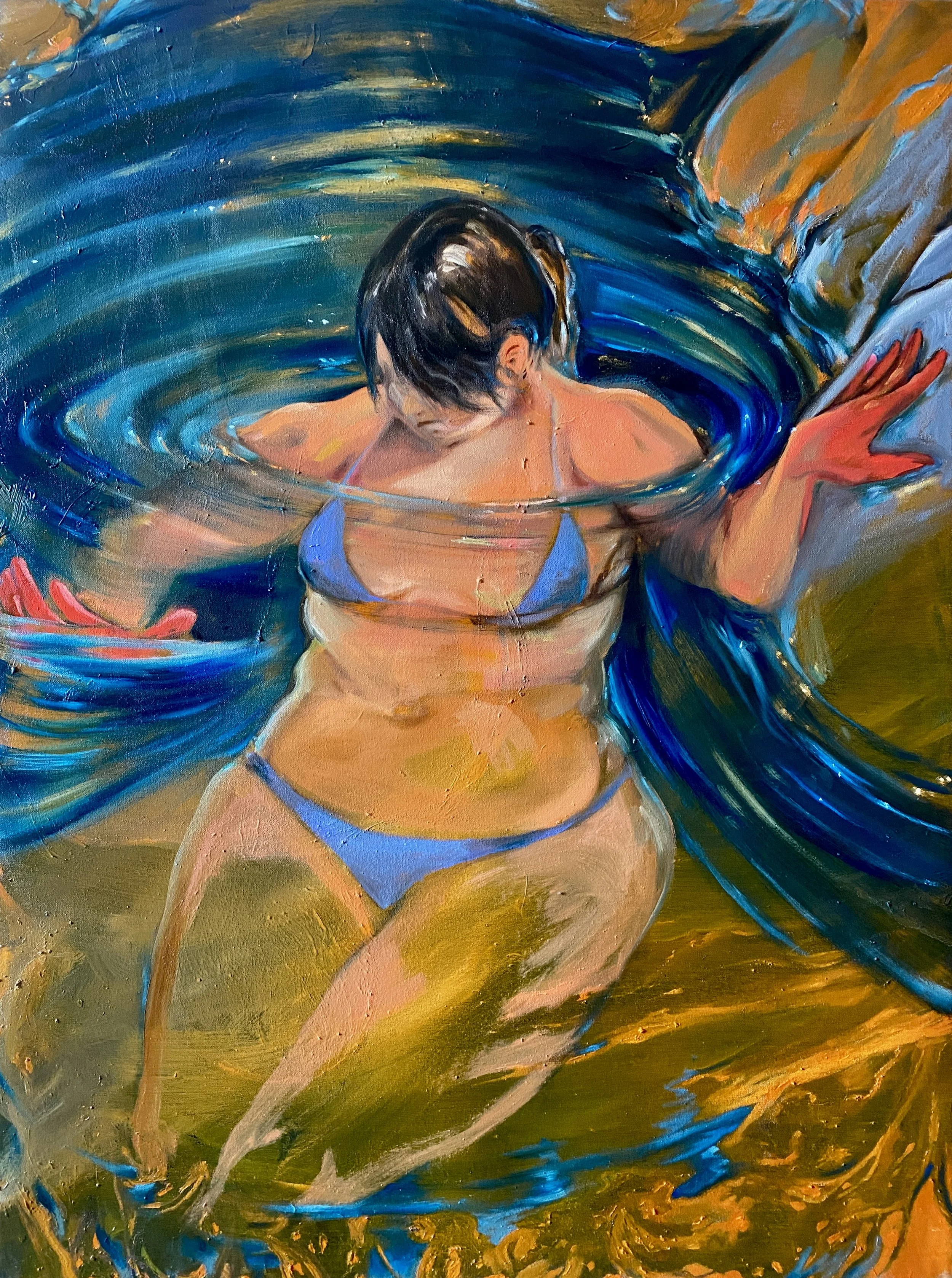 Nymphe, 30x40", Huile sur toile