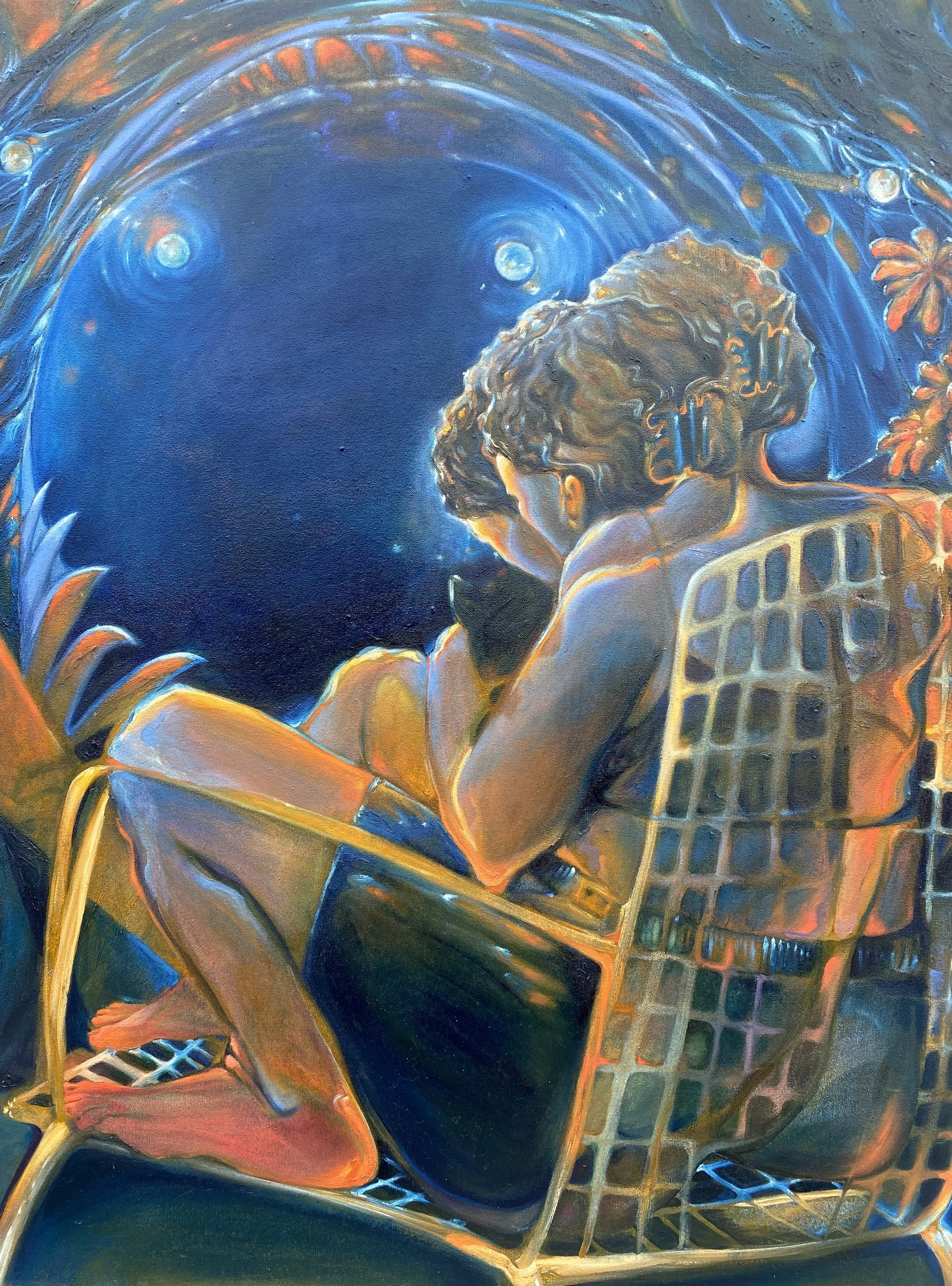 Perseides II, 30x40", Huile sur toile