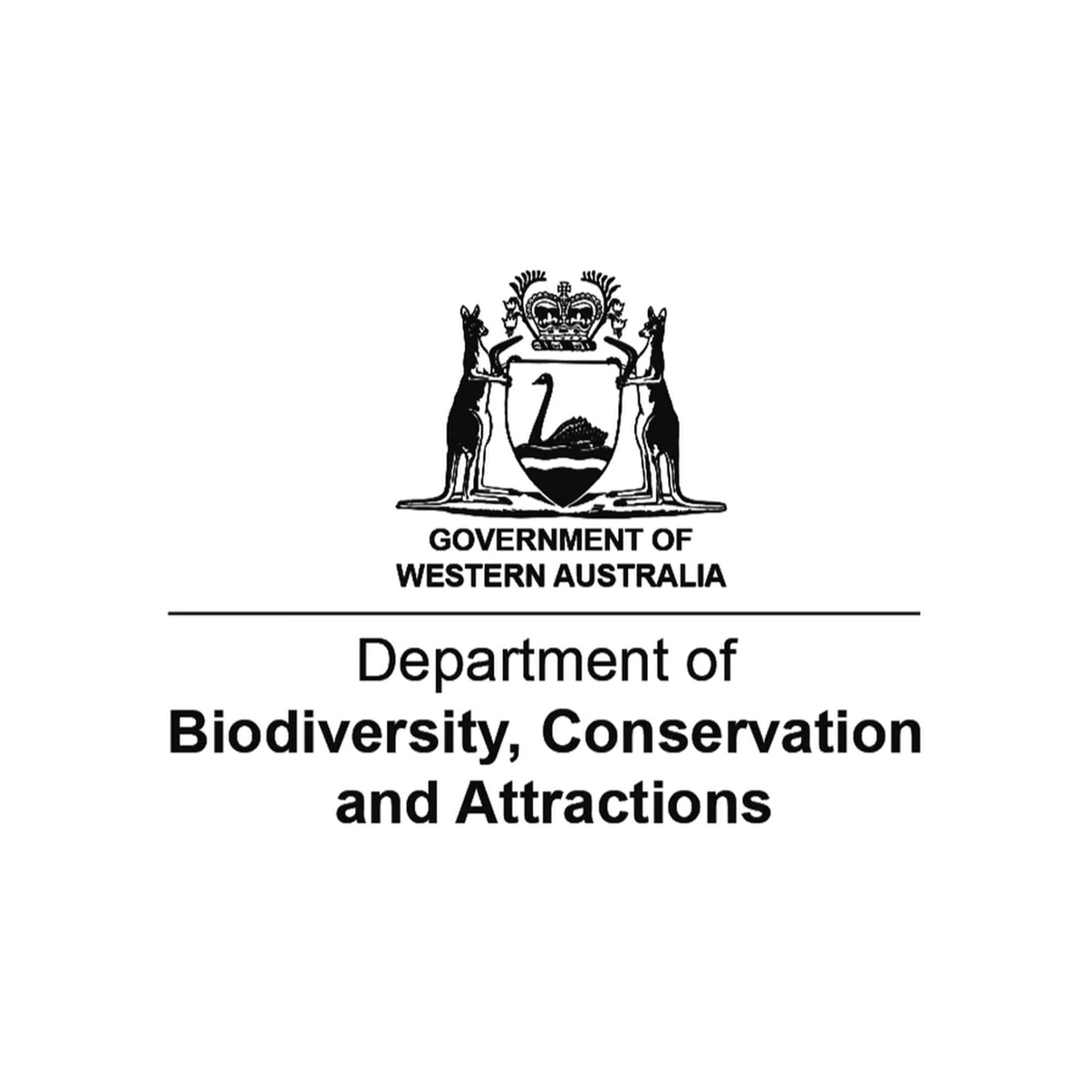 Government of Western Australia, Department of Biodiversity, Conservation, and Attractions logo.