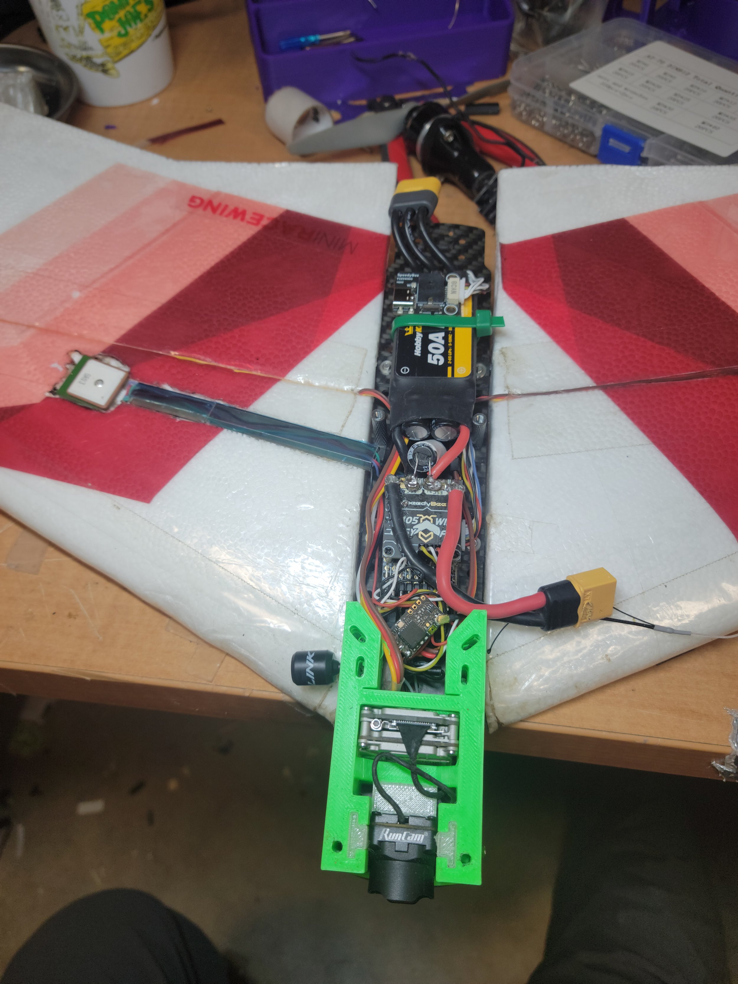 Pretty tight fit, but looks pretty good with the top off. I am using a speedybee f405 wingmini running iNAV.