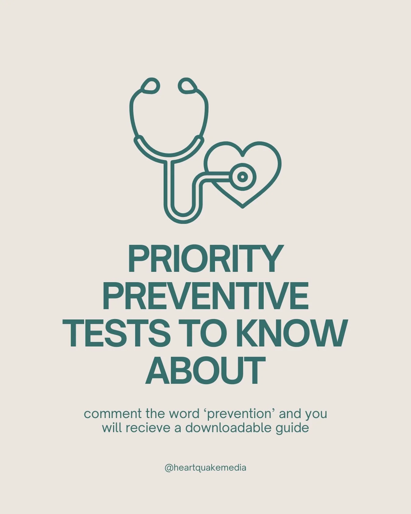 We created a preventive heart testing guide to help you understand which exams to discuss with your doctor and why early awareness matters. Comment PREVENTION and we&rsquo;ll send it directly to you.

The content provided here is for informational pu
