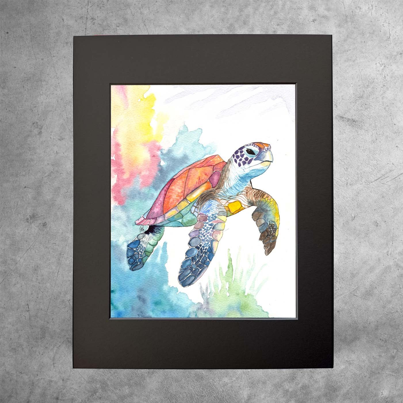 Tortoise of the Sea - Original Watercolor Print