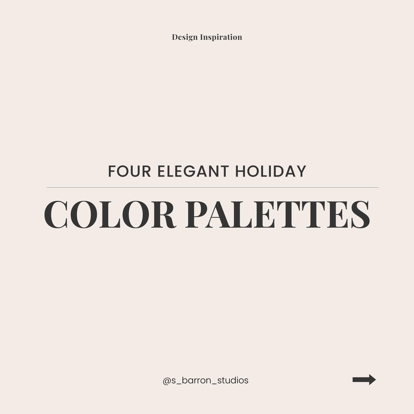 Elevate your holiday designs with these 4 elegant color palettes! Perfect for creating timeless visuals, cozy branding, or festive decor inspiration. Which one speaks to your creative spirit this season? 🎨✨ #HolidayColorPalettes #CreativeDesigns #Co