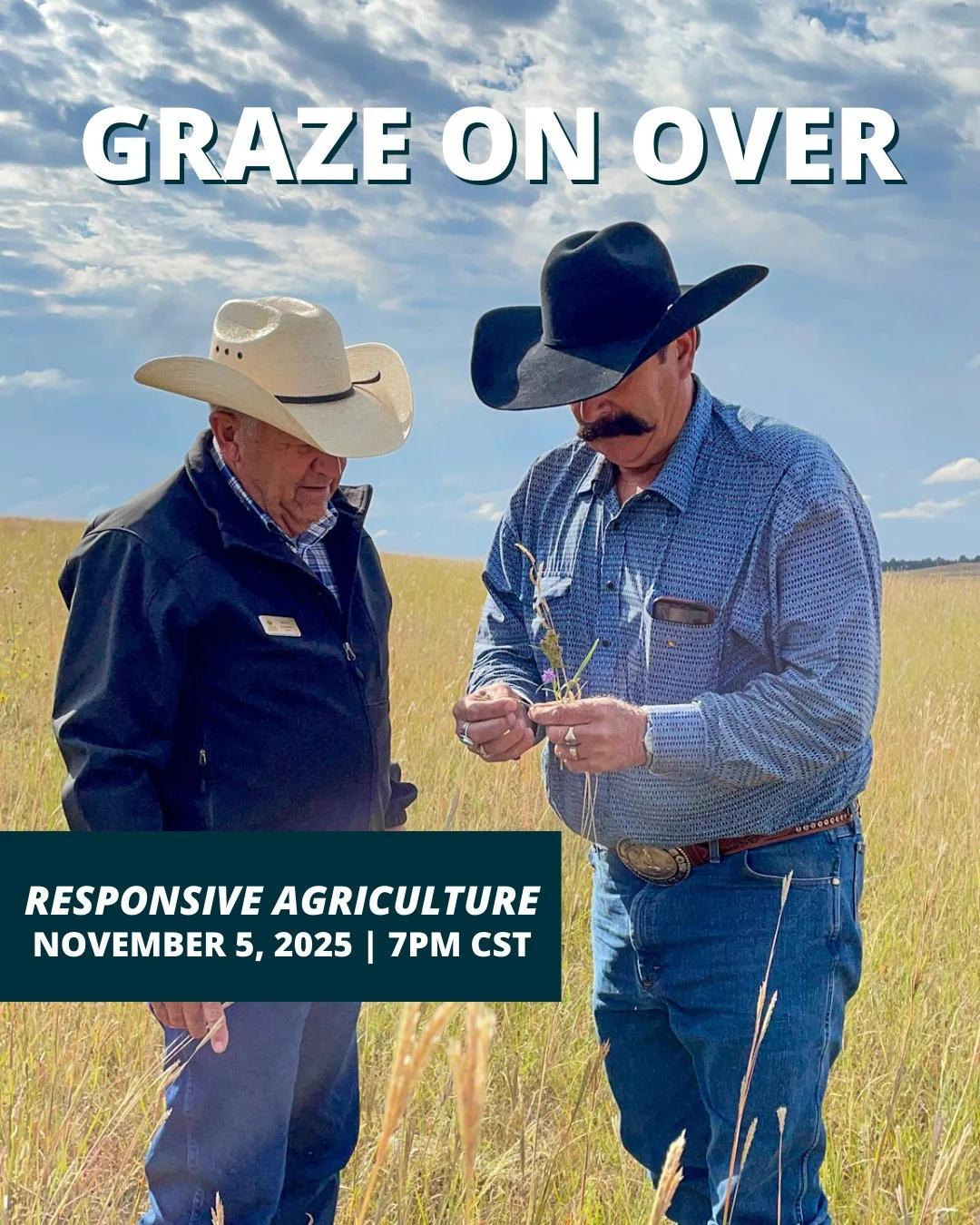 Mark your calendars for our last Graze On Over webinar of 2025--Responsive Agriculture: Agriculture&rsquo;s role in the future of human health.⁠
⁠
We are honored to welcome Dr. Marco Palma, Interim Associate Director for Responsive Agriculture at the