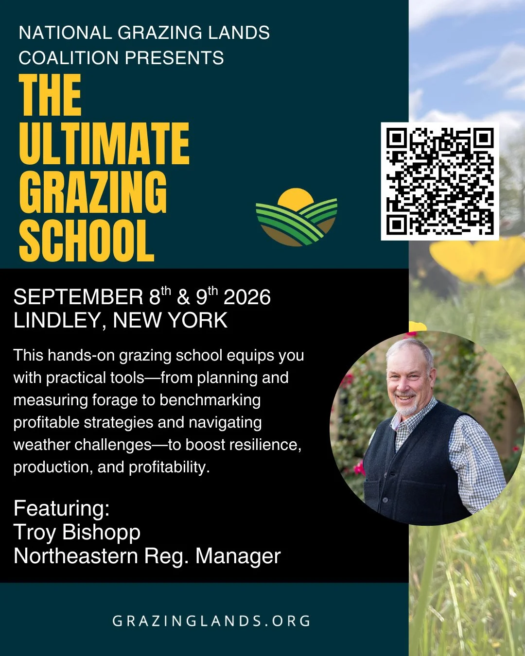 Looking for practical grazing tools you can actually use?⁠
NatGLC&rsquo;s regional courses deliver hands-on training, local expertise, and resources for a resilient operation. ⁠
⁠
Learn more at grazinglands.org/regional-resources