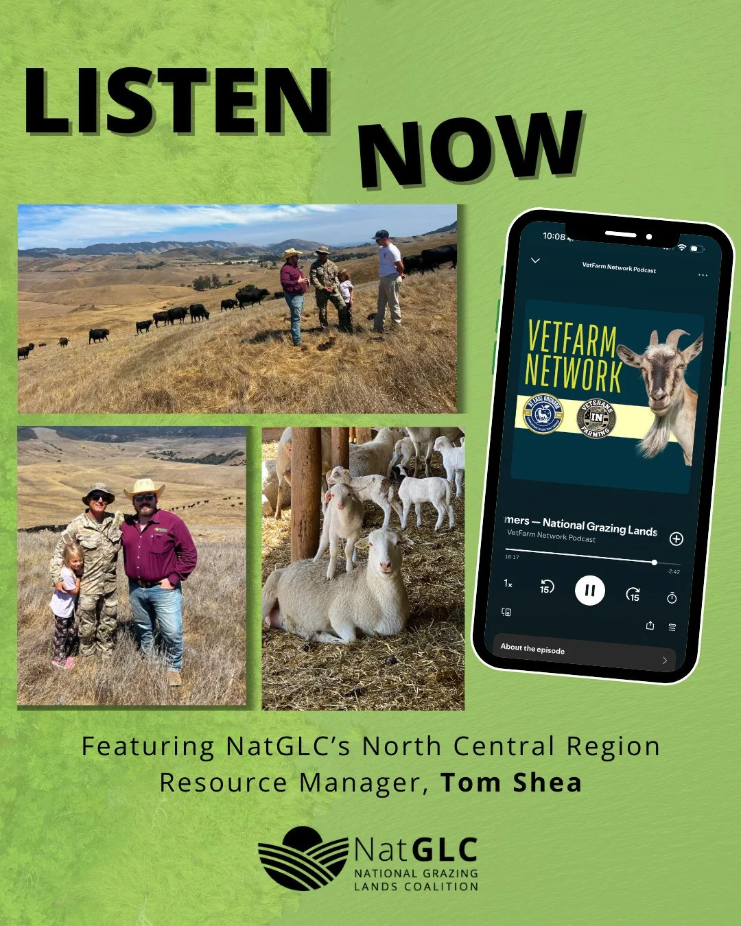 We&rsquo;re excited to share that our North Central Region Resource Manager, Tom Shea, was recently featured on the VetFarm Network Podcast. ⁠
⁠
In this episode, Tom discusses grazing management, getting started with cattle or sheep, and how pasture-