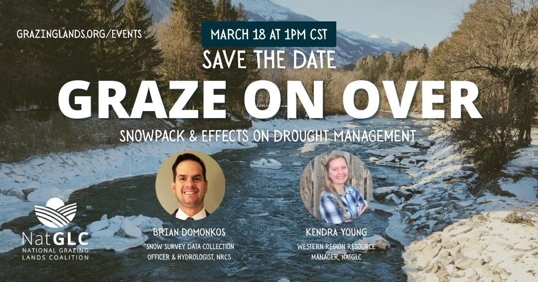Join us on March 18 at 1:00PM CST as Kendra Young and Brian Domonkos highlight available snow survey products and resources&mdash;and explain how producers can use them to inform planning and decision-making.⁠
⁠
Registration link in bio.