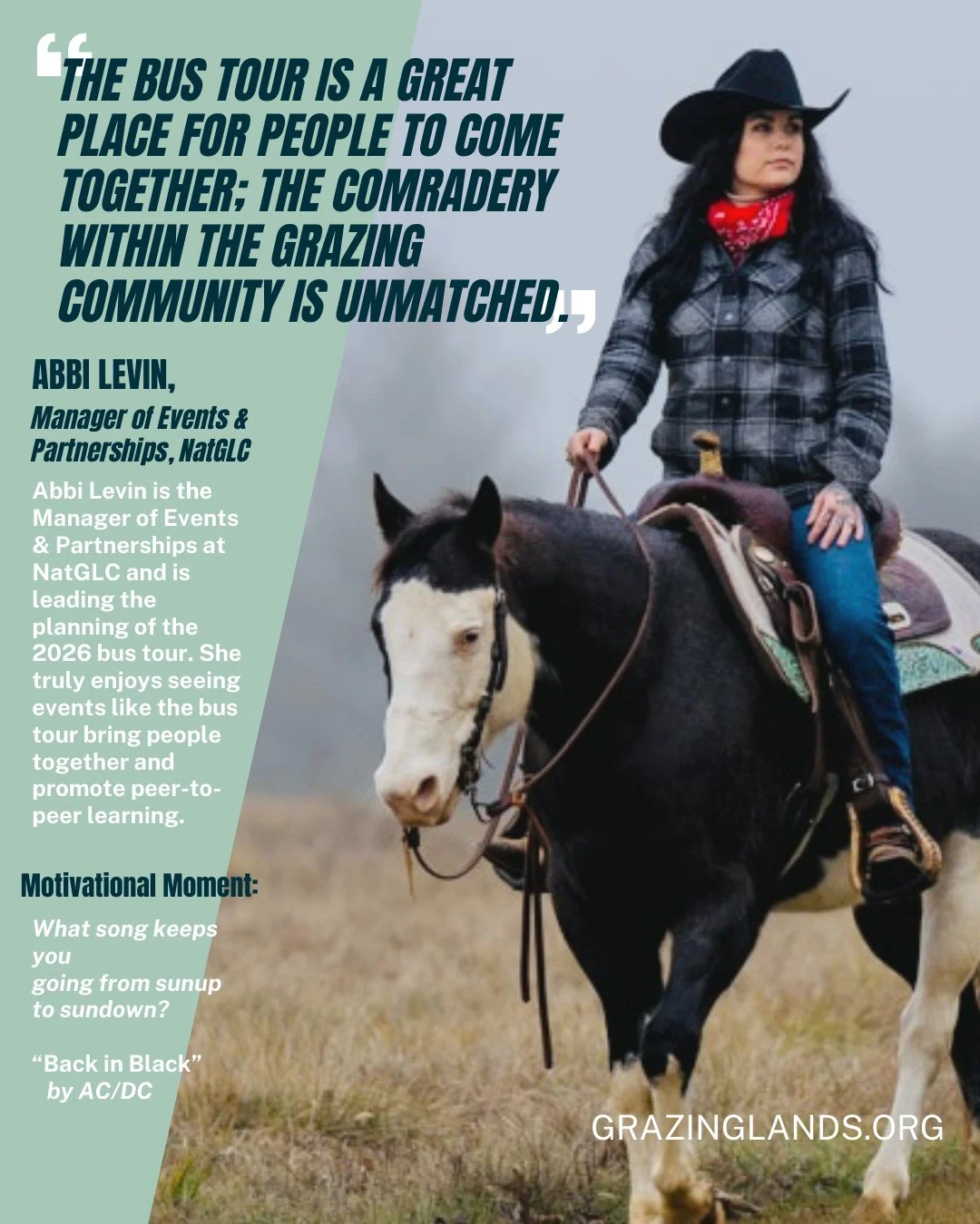 This Women&rsquo;s History Month, we&rsquo;re celebrating the leaders who keep our industry moving forward. ⁠
⁠
Abbi Levin&rsquo;s passion for bringing the grazing community together is what the Grazing the Heartland bus tour is all about &mdash; con